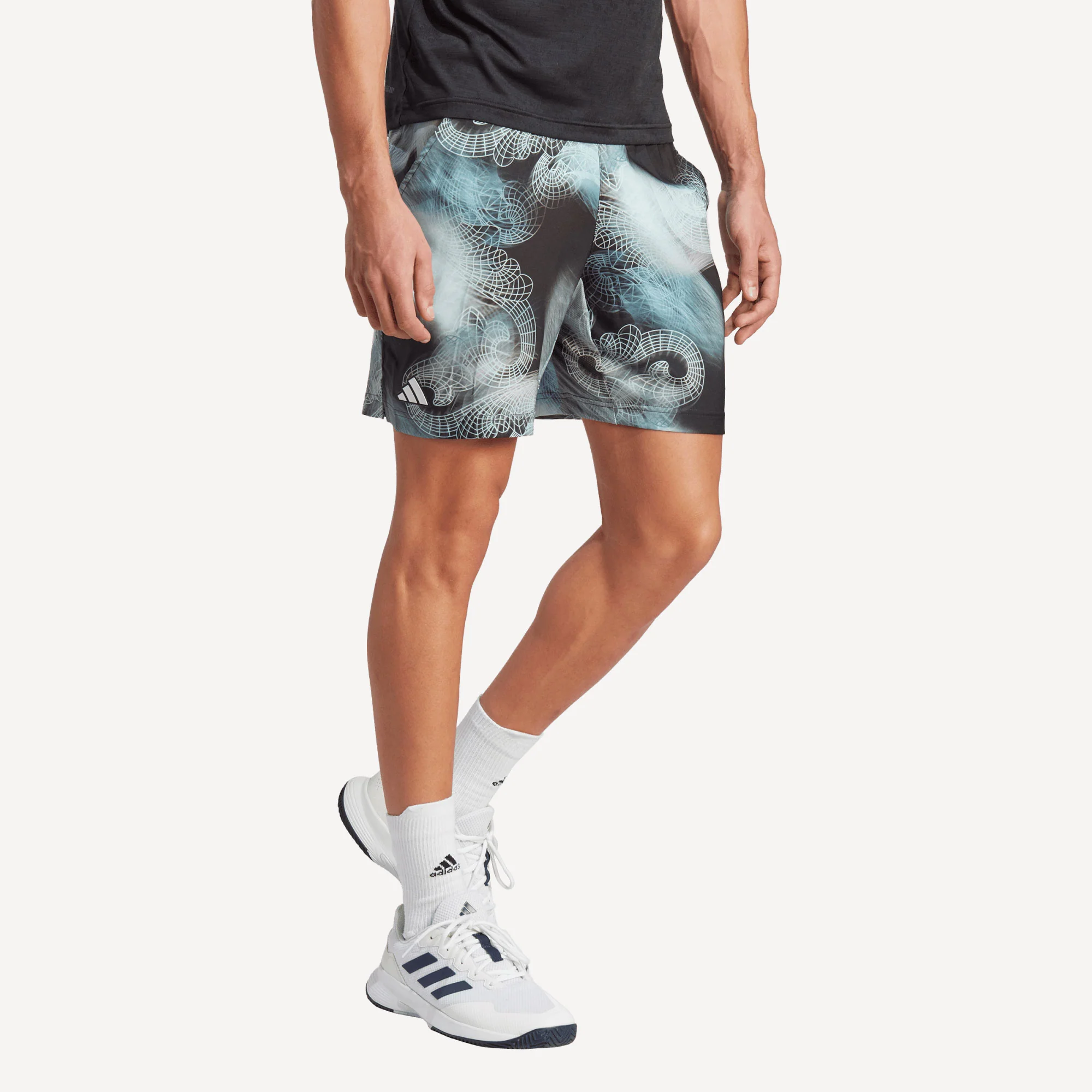 adidas Ergo London Pro Men's Printed Tennis Shorts - Image 4