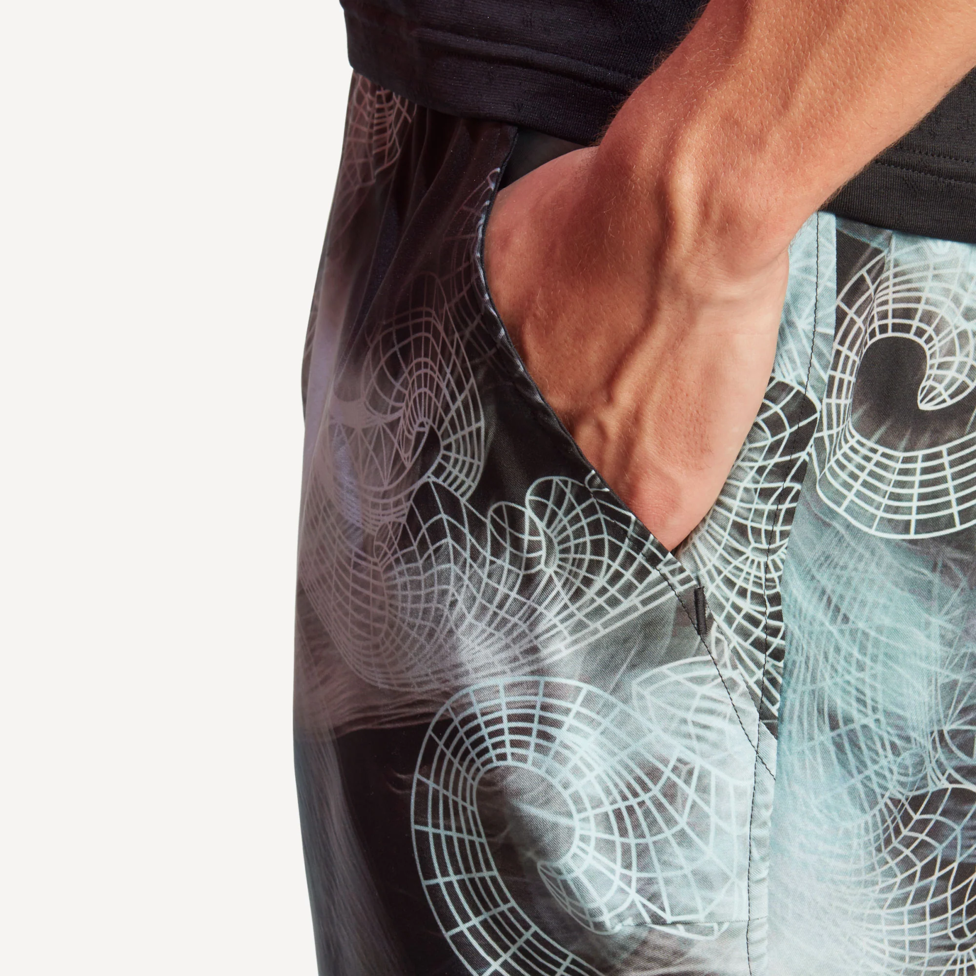 adidas Ergo London Pro Men's Printed Tennis Shorts - Image 7