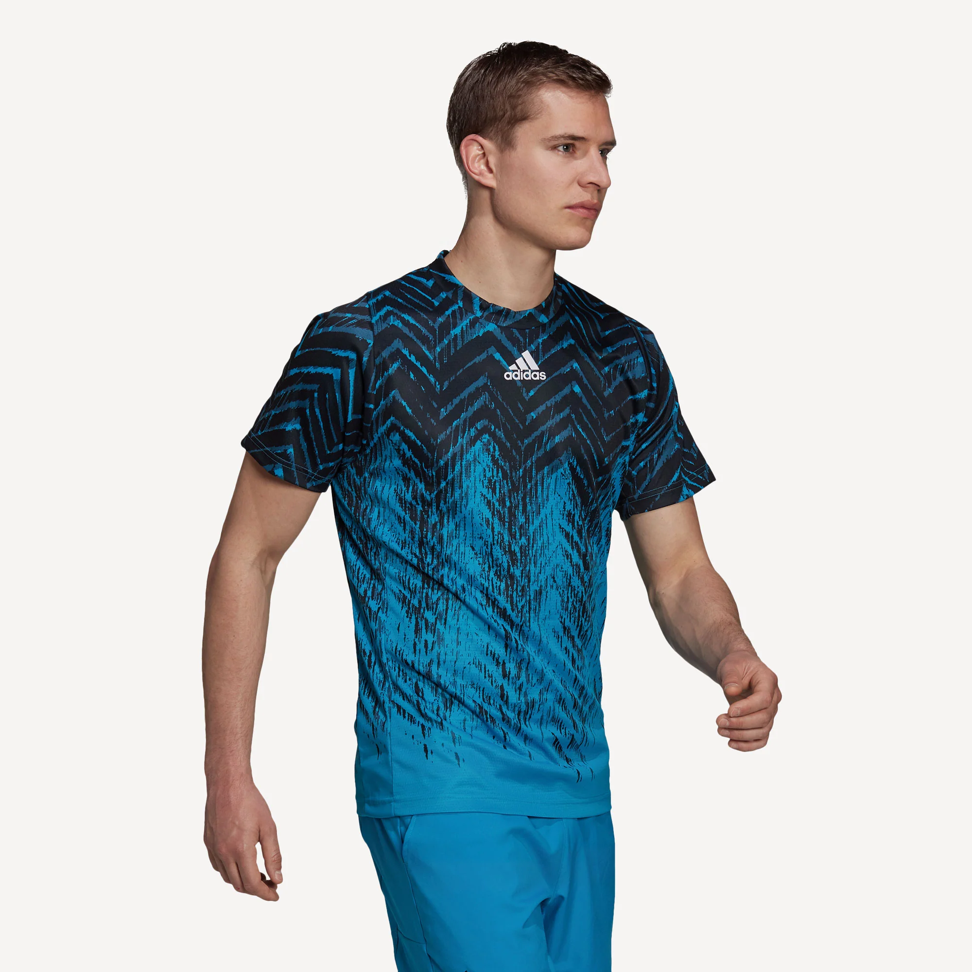 adidas Freelift Primeblue Men's Printed Tennis Shirt - Image 3