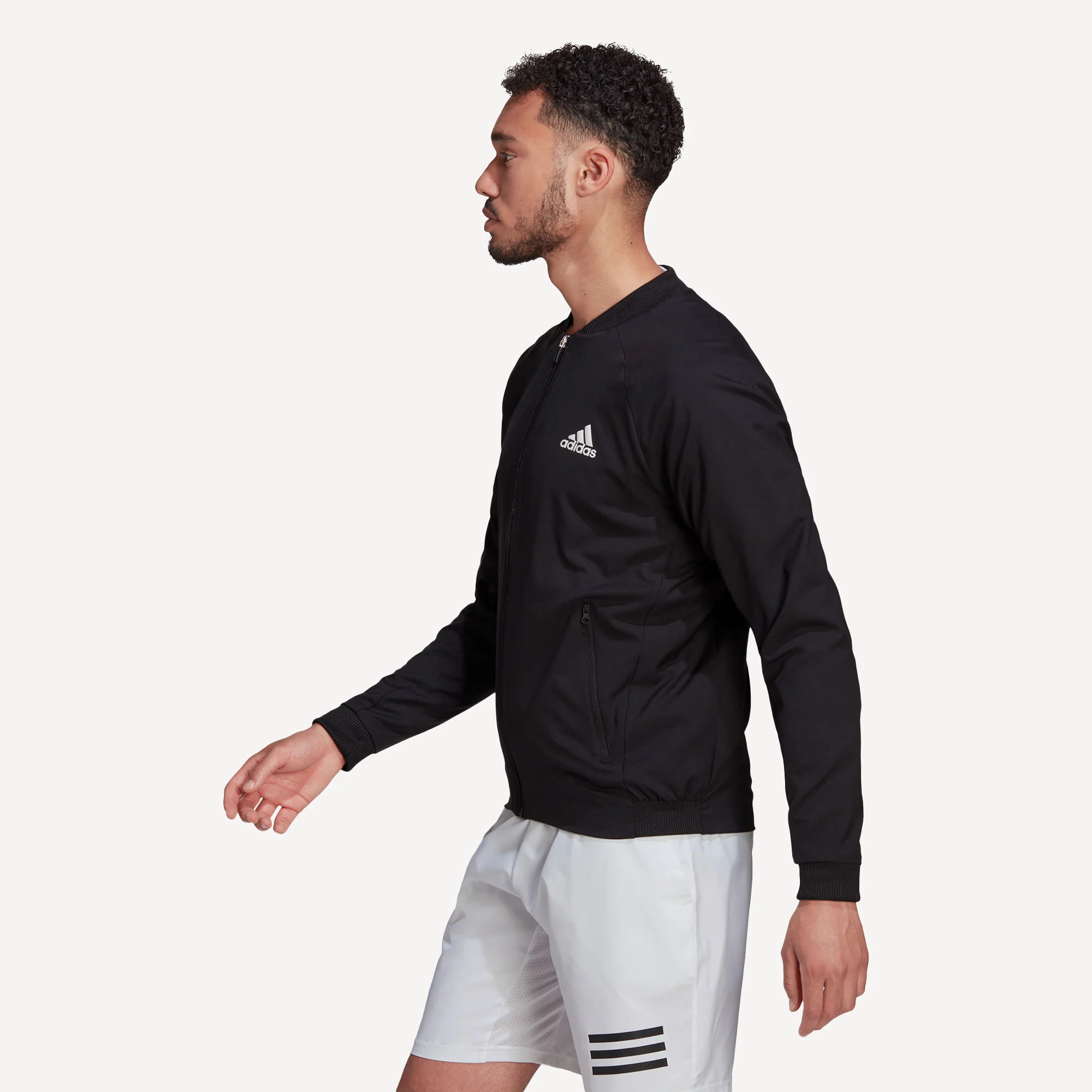 adidas Melbourne Men's Stretch Woven Tennis Jacket - Image 4