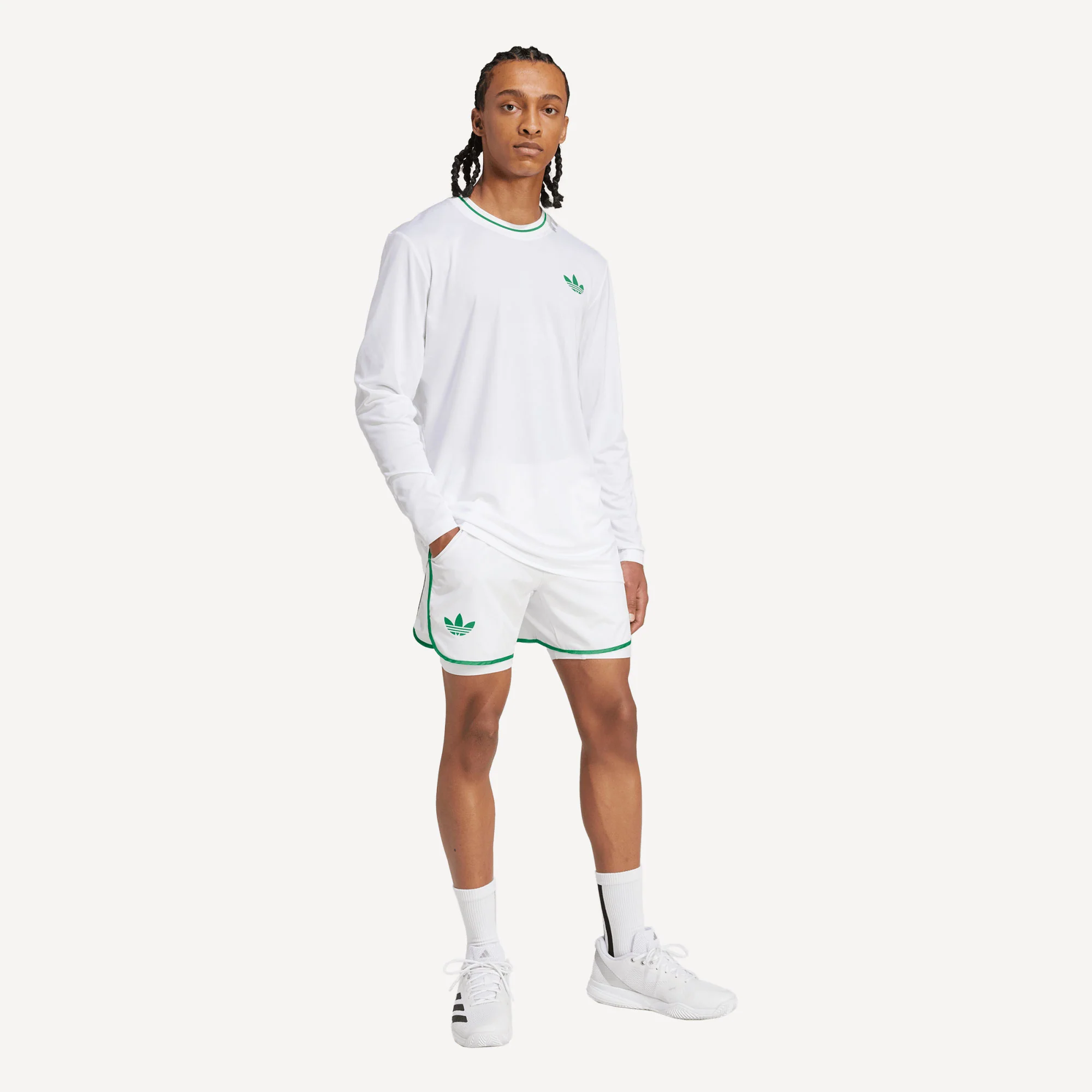 adidas Originals Pro London Men's Long Sleeve Tennis Shirt - Image 3