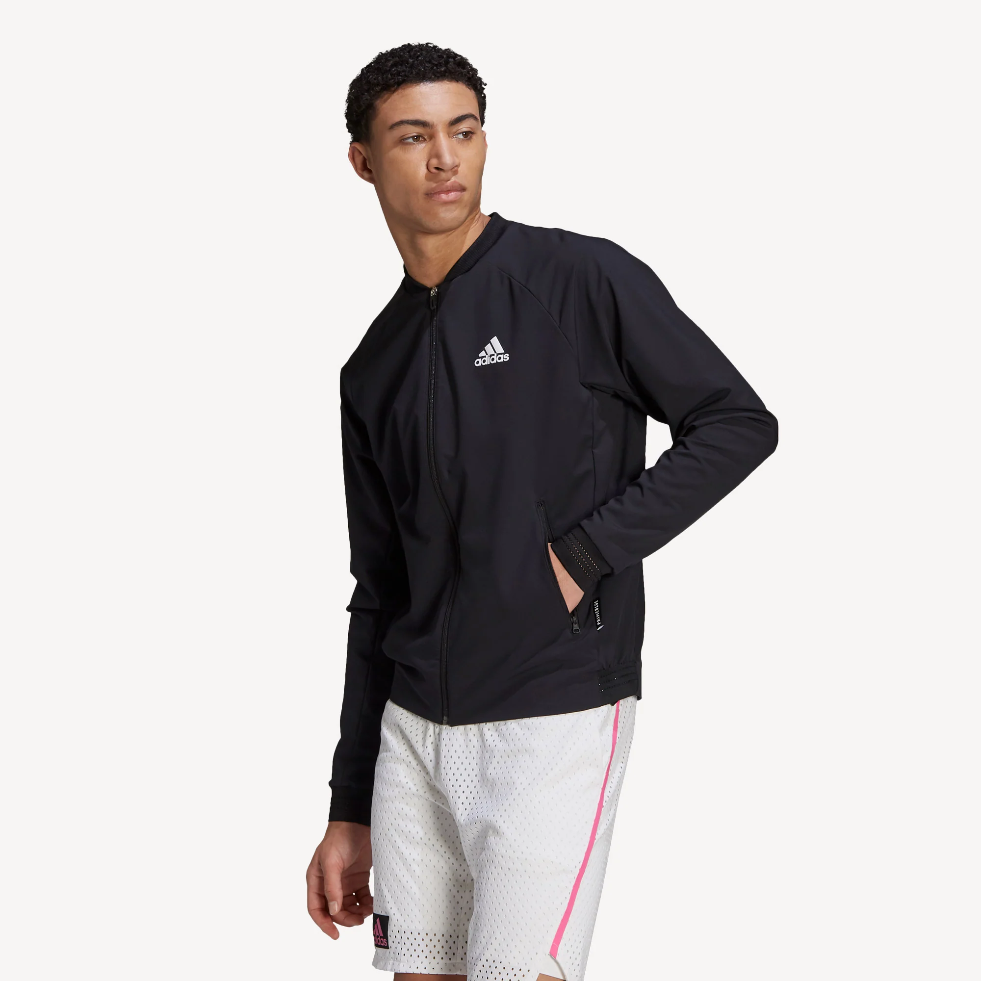 adidas Primeblue Men's Stretch Woven Tennis Jacket