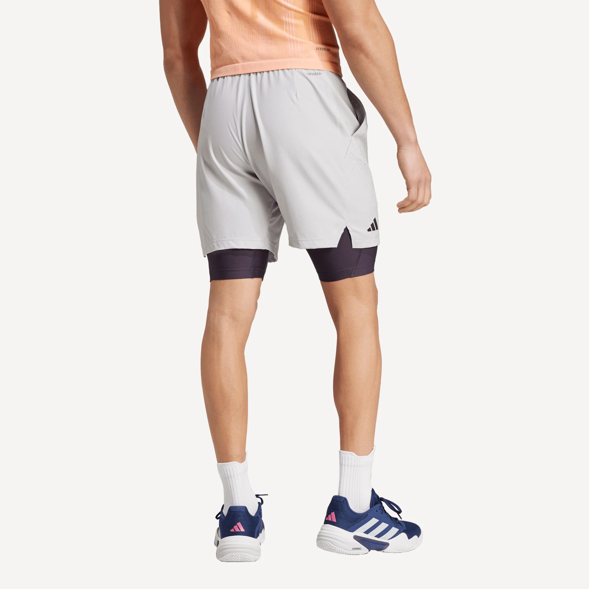 adidas Pro Men's Tennis Shorts and Inner Shorts Set - Image 2