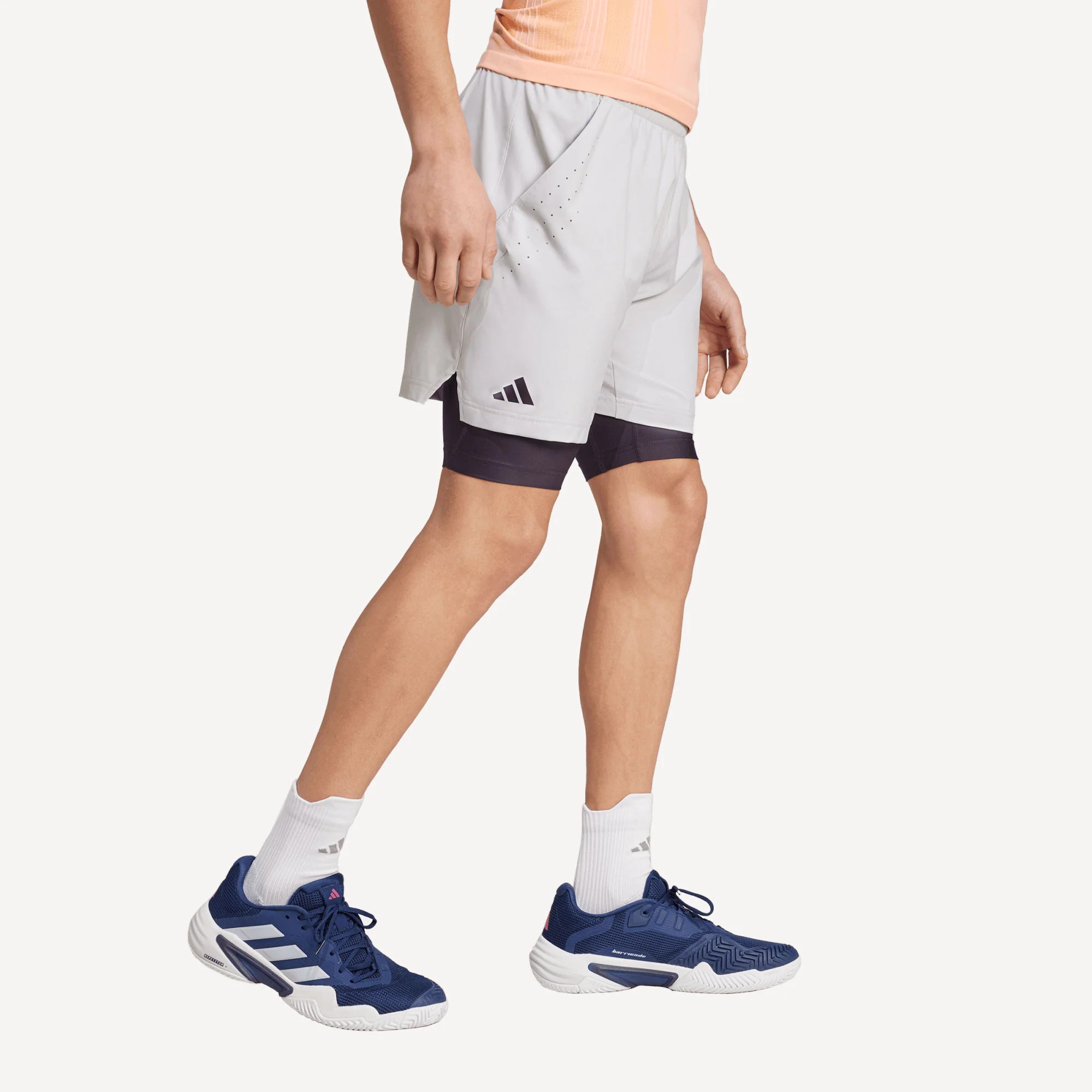 adidas Pro Men's Tennis Shorts and Inner Shorts Set - Image 3