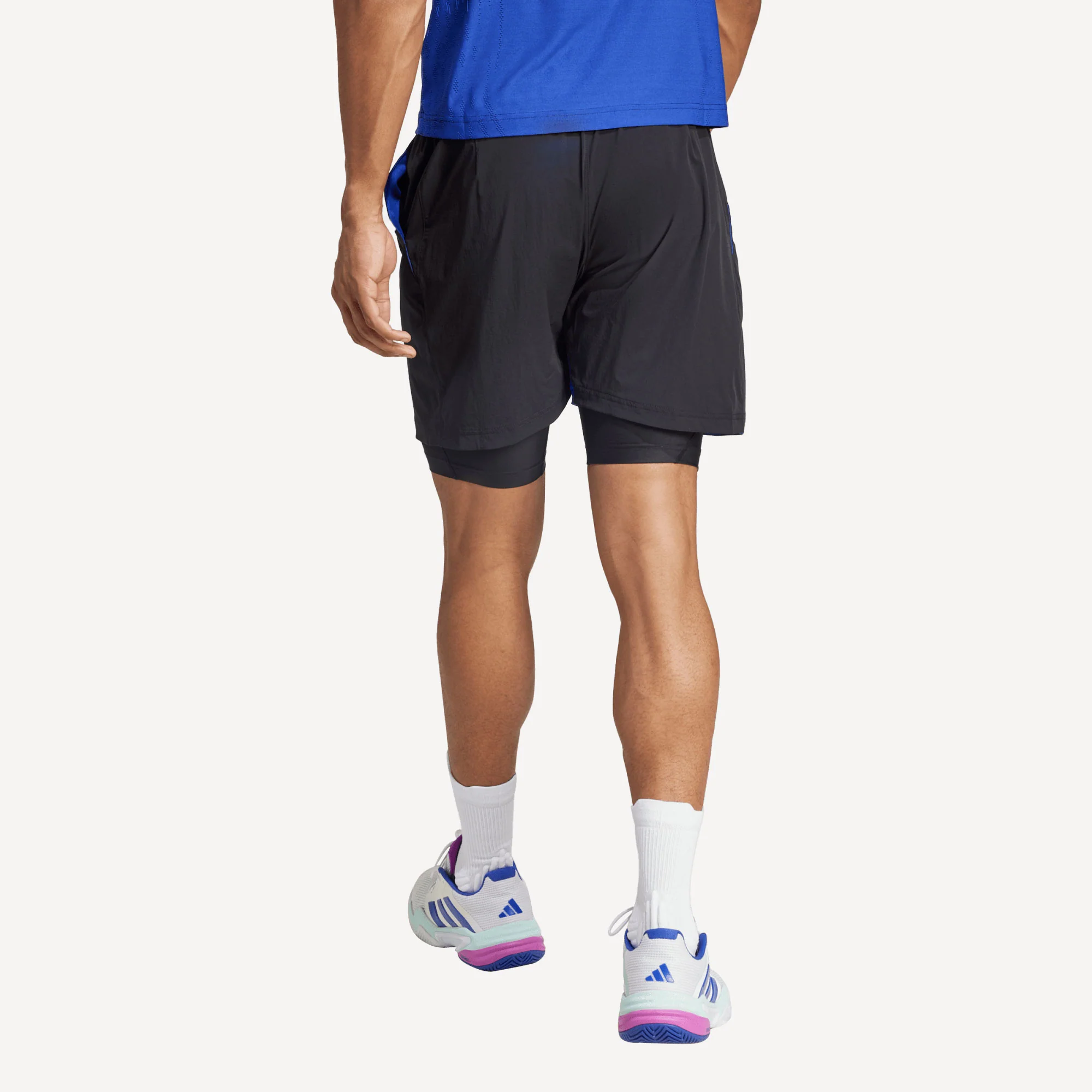 adidas Pro New York Men's Tennis Shorts and Inner Shorts Set - Image 2