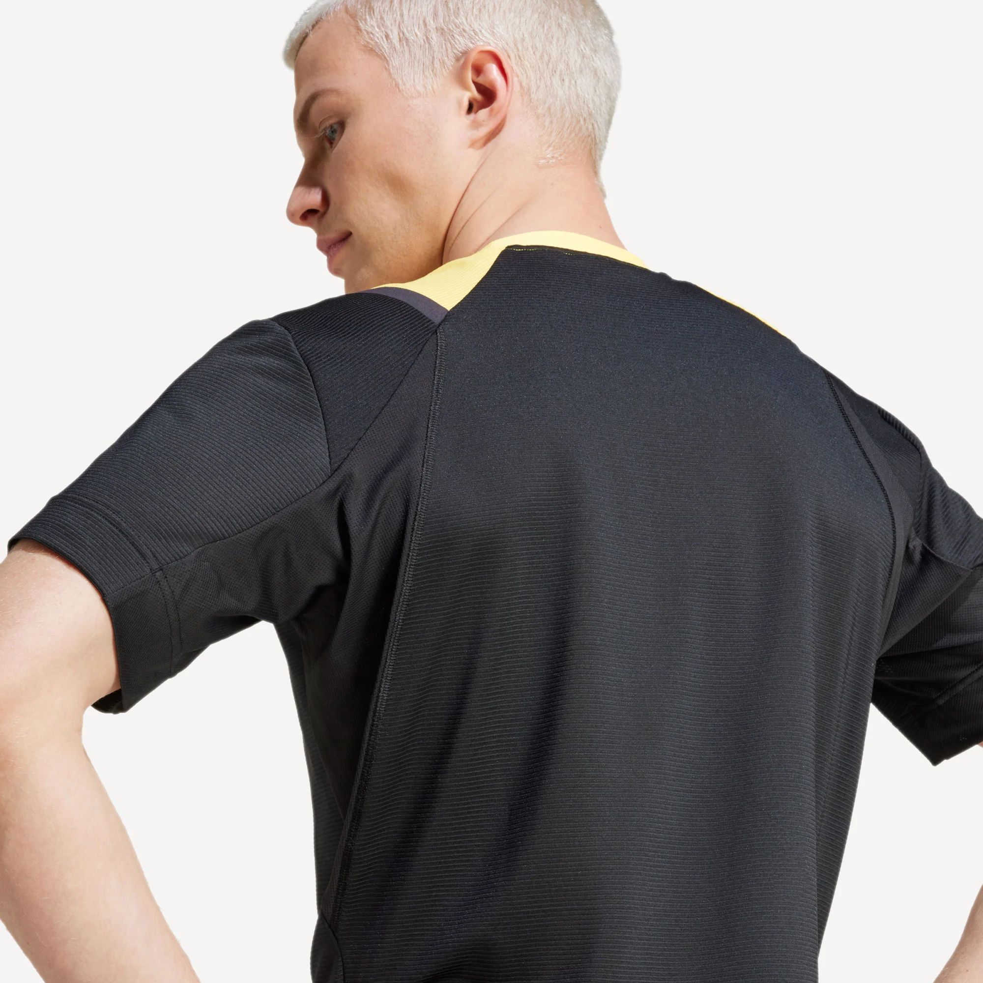 adidas Pro Paris Men's Rib Tennis Shirt - Image 5