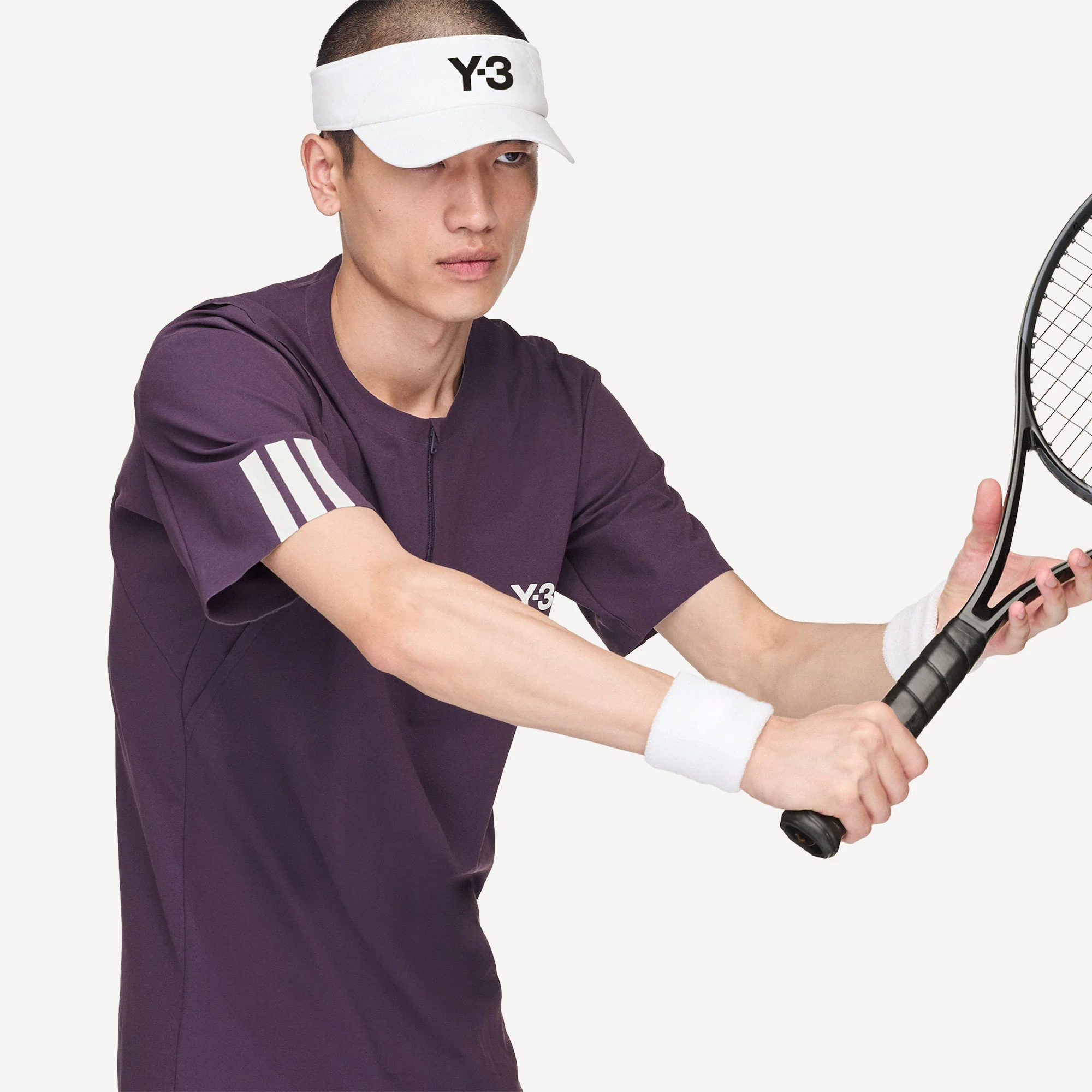 adidas Y-3 Pro US Open Men's Freelift Zip Tennis Shirt - Image 5