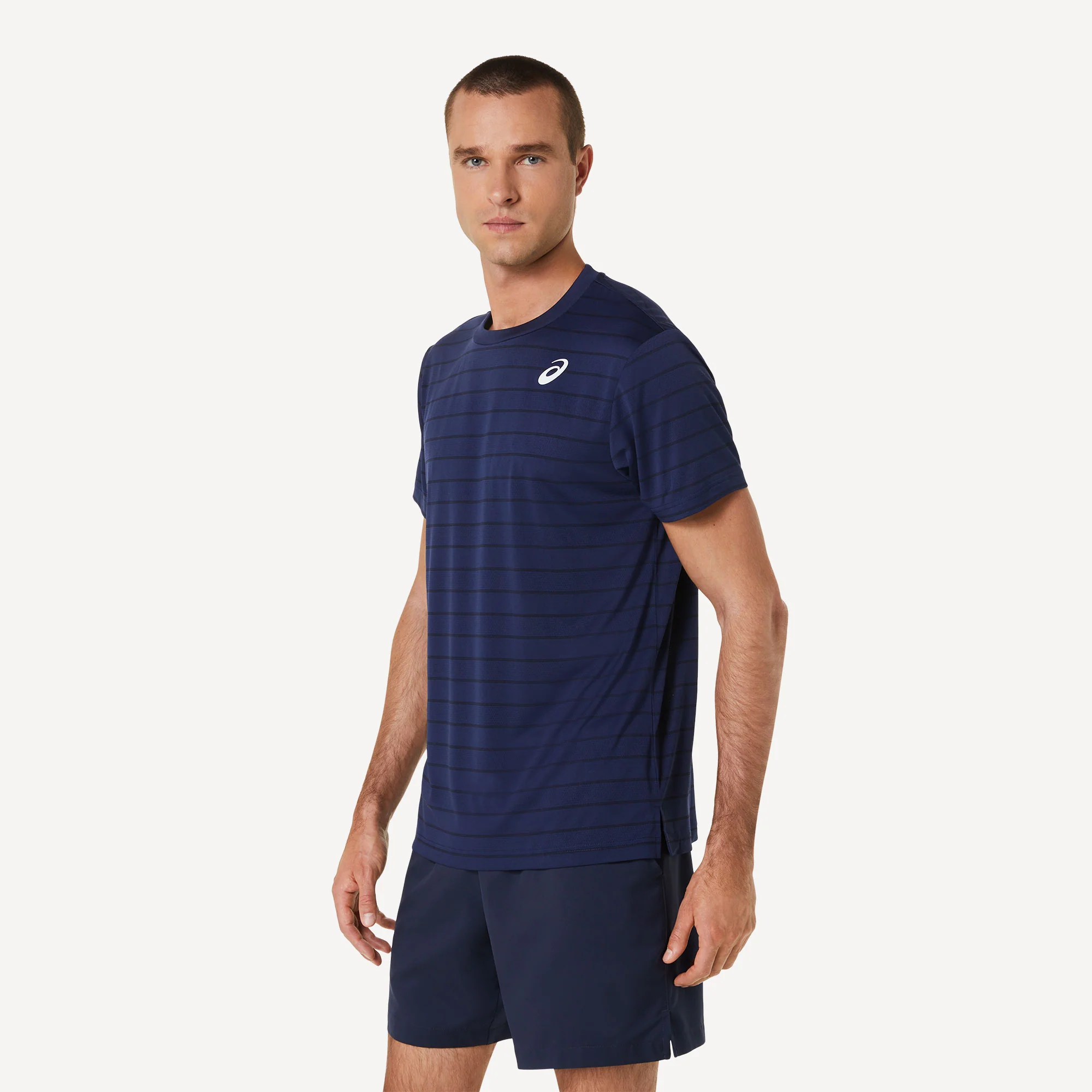 ASICS Court Men's Striped Tennis Shirt - Image 3