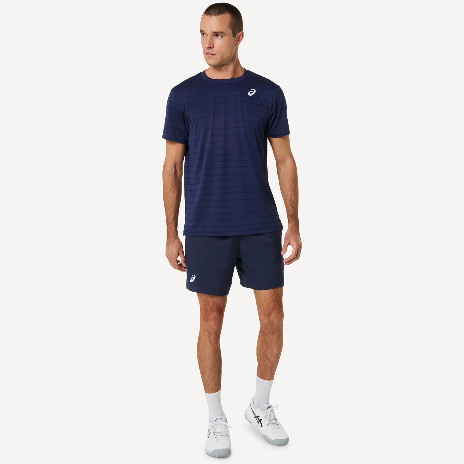 ASICS Court Men's Striped Tennis Shirt - Image 5