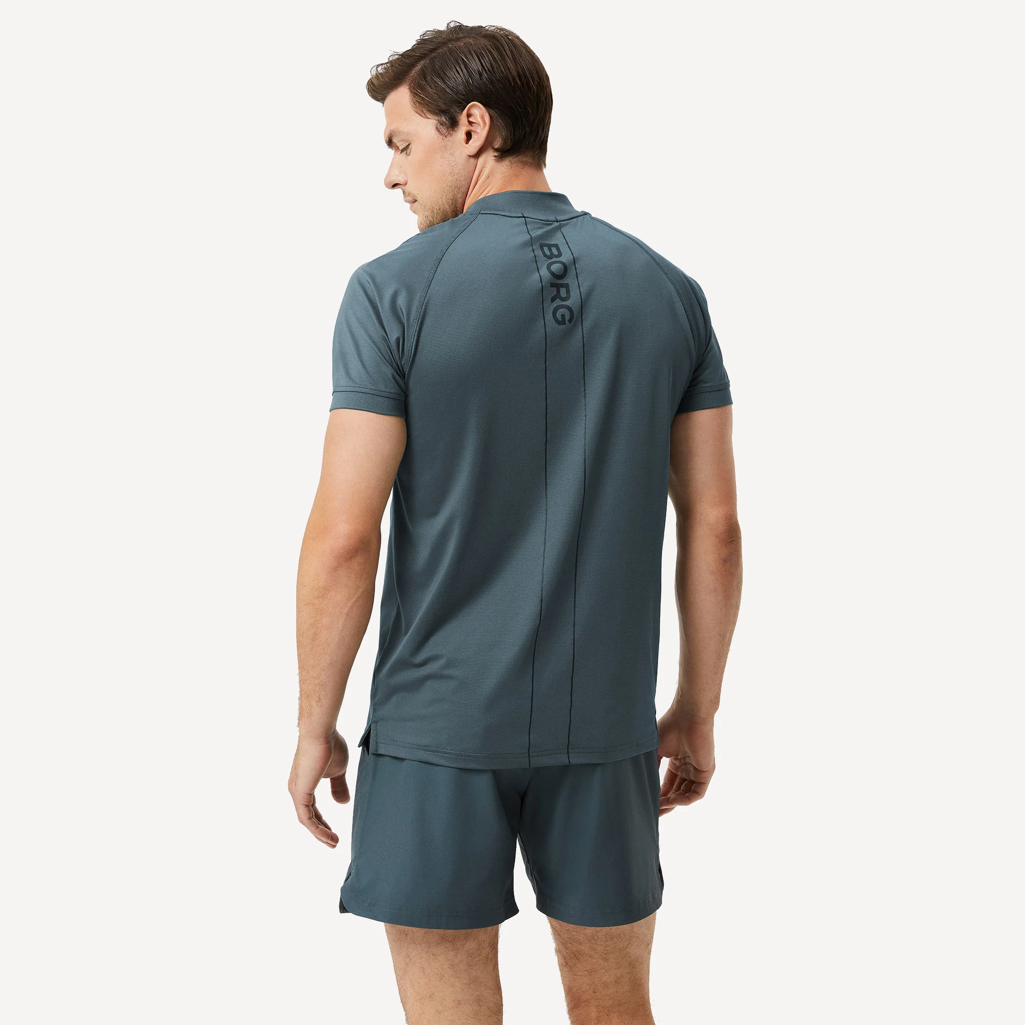 Björn Borg Ace Men's Performance Zip Tennis Polo - Image 2