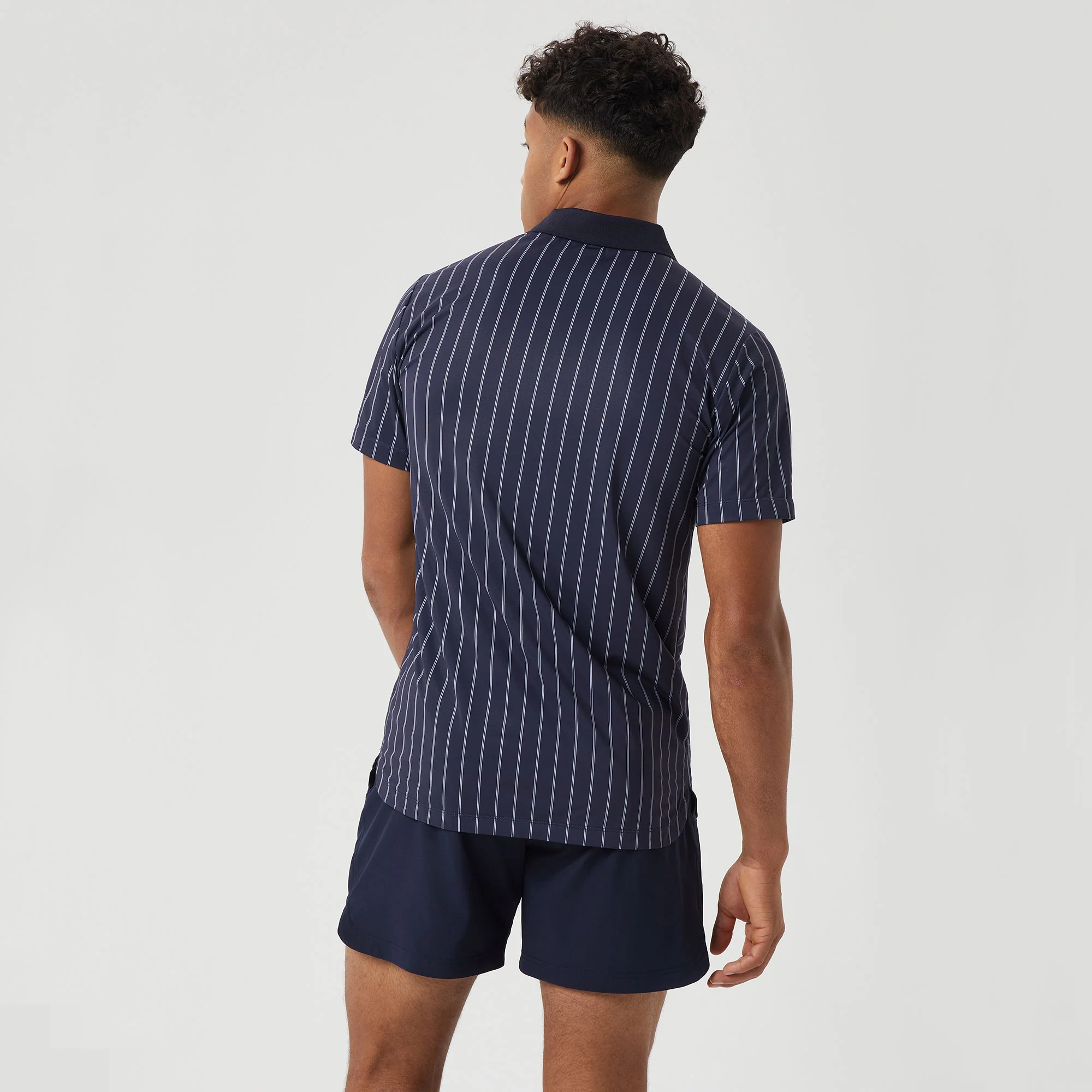 Björn Borg Ace Men's Pinstripe Tennis Polo - Image 2