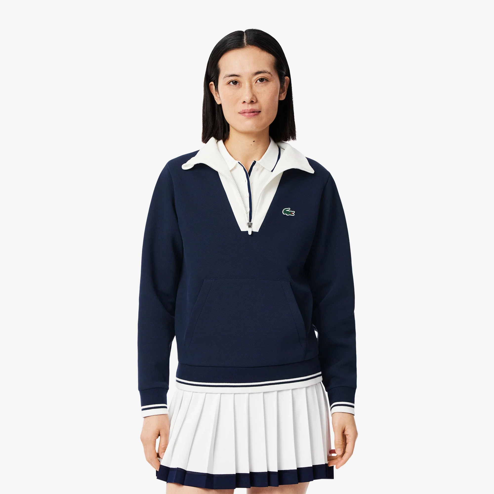 Lacoste Heritage Women's Quarter Zip Tennis Top