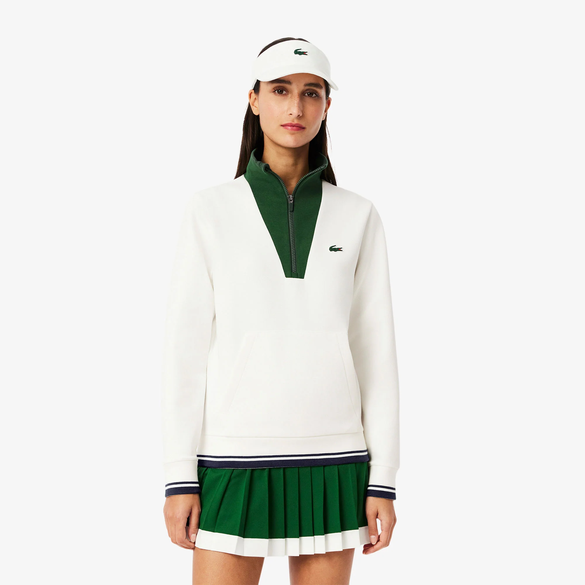 Lacoste Heritage Women's Quarter Zip Tennis Top