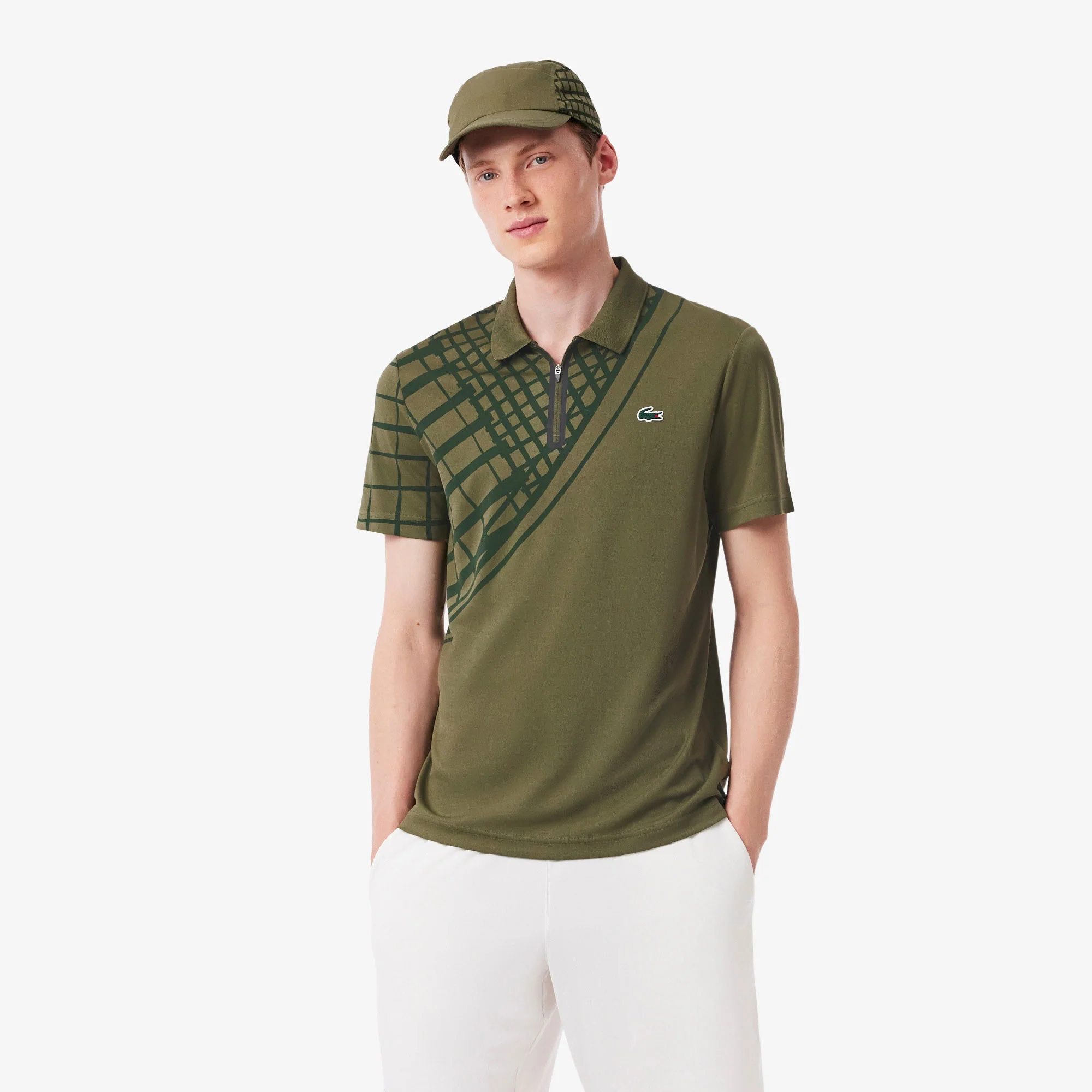 Lacoste Players Men's Ultra Dry Pique Tennis Polo