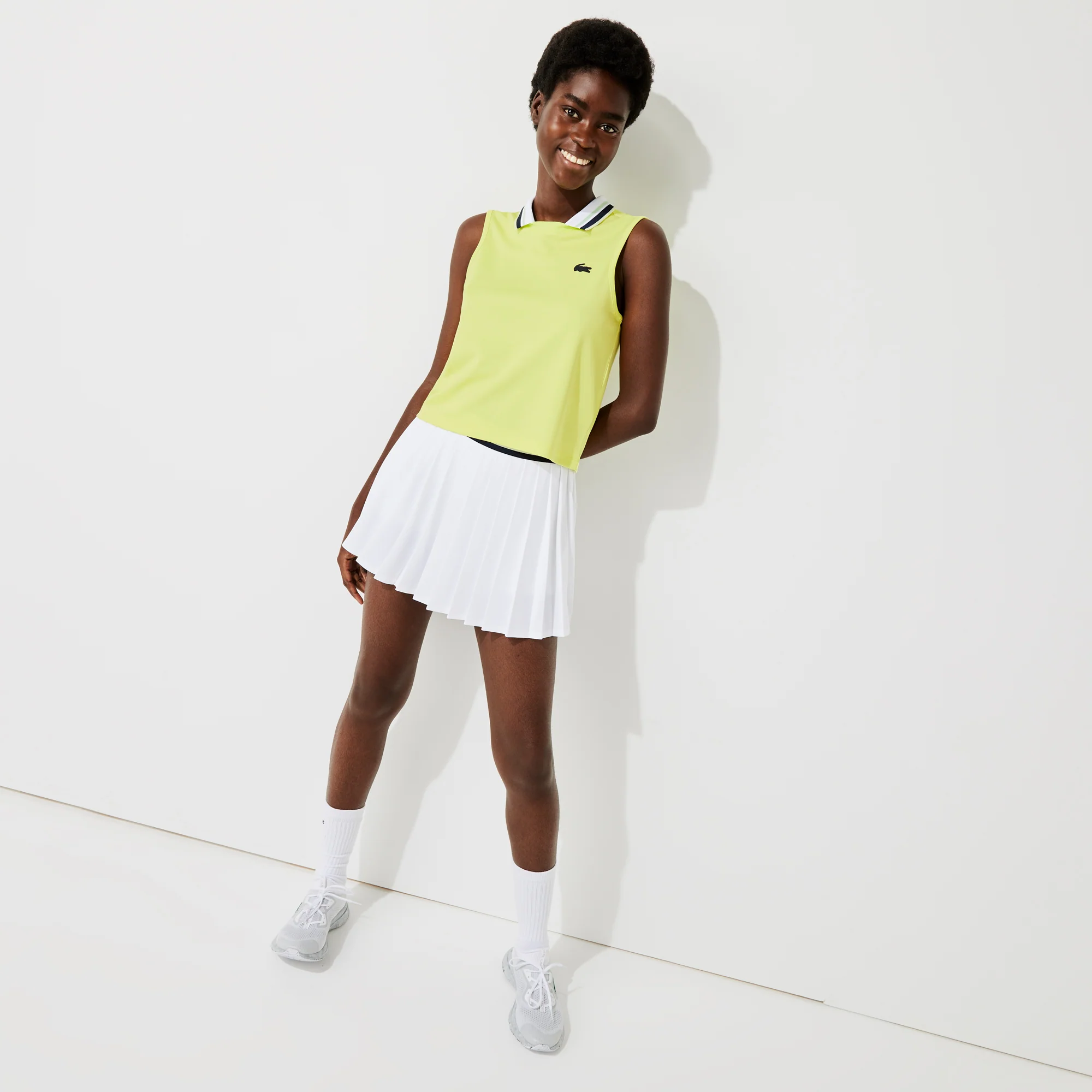 Lacoste Women's Jacquard Tennis Tank