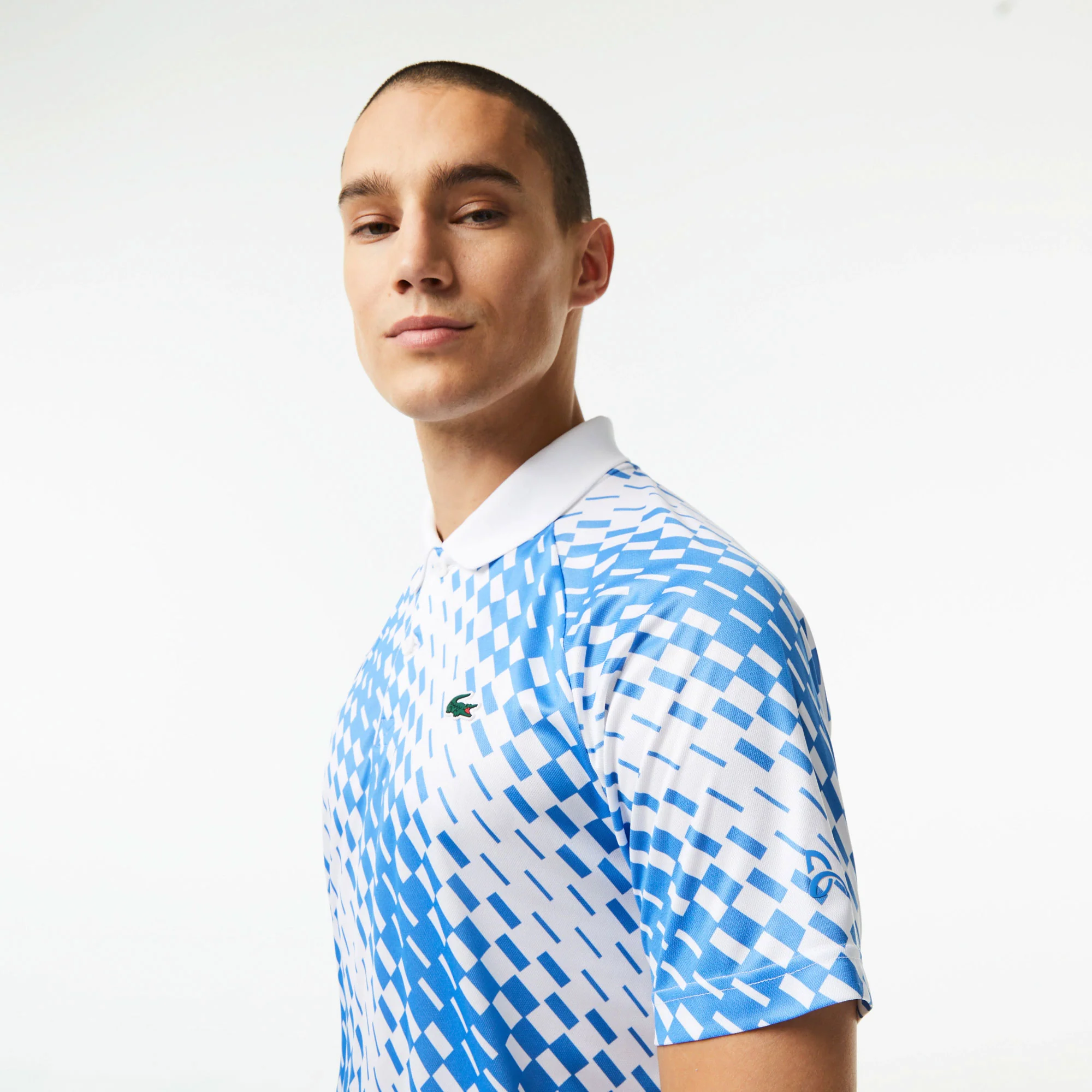 Lacoste x Novak Djokovic Ultra Dry Men's Pique Tennis Polo - Image 3