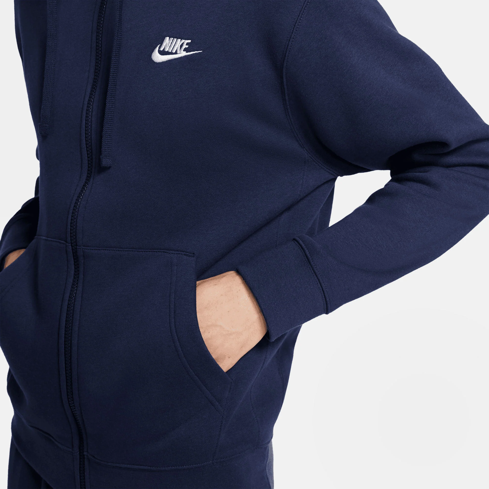Nike Club Men's Fleece Full-Zip Hoodie - Image 4