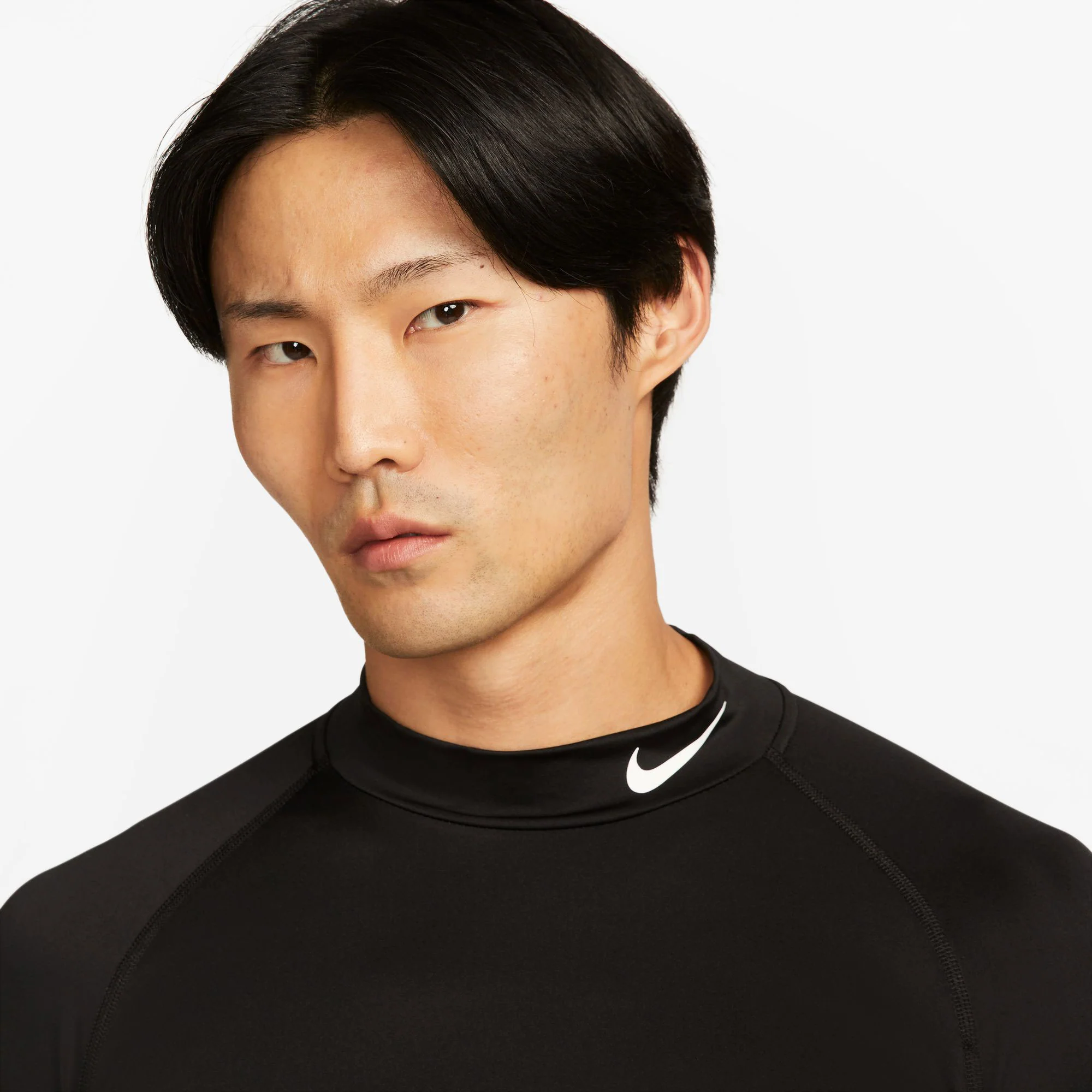 Nike Pro Men's Dri-FIT Mock-Neck Long-Sleeve Training Shirt - Image 3