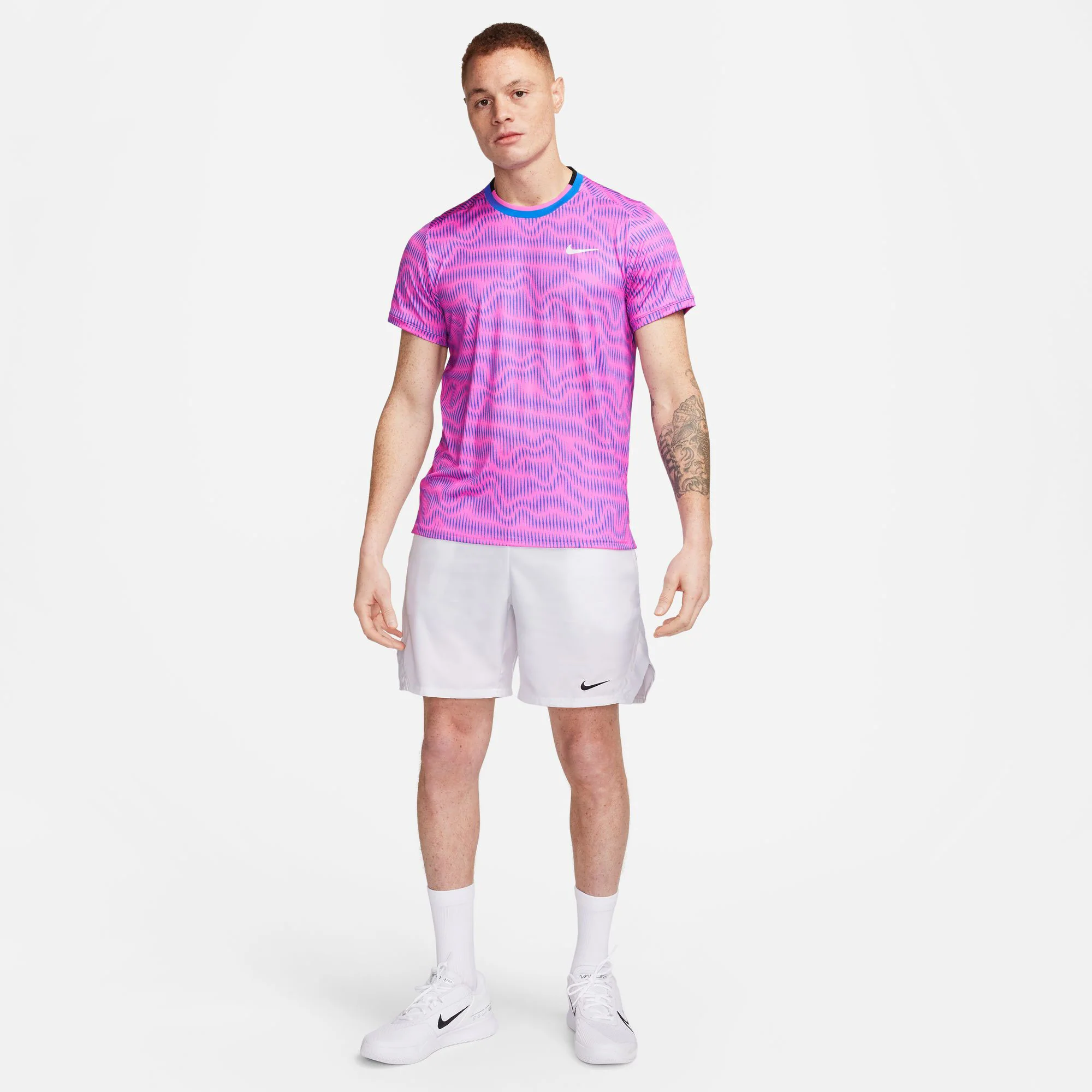 NikeCourt Advantage Men's Dri-FIT Printed Tennis Shirt - Image 4