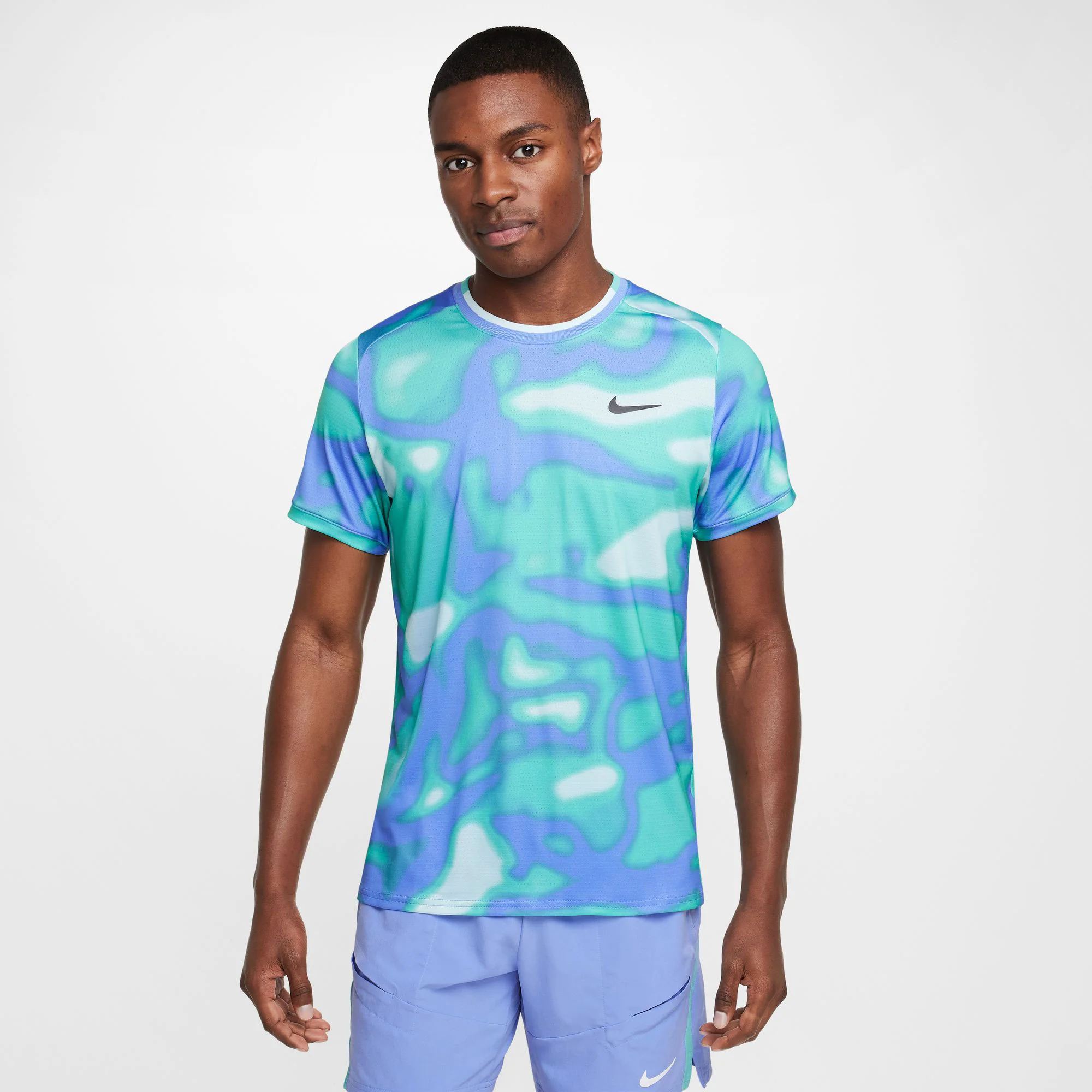 NikeCourt Advantage Men's Dri-FIT Printed Tennis Shirt