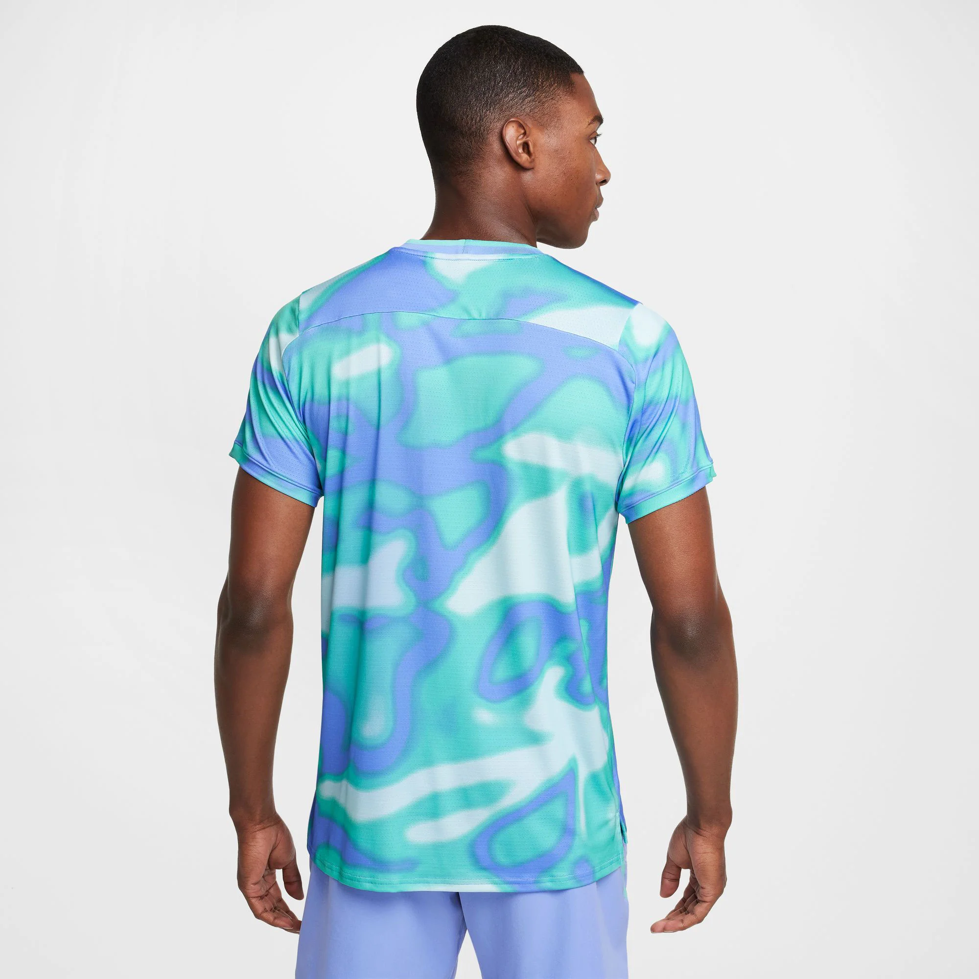 NikeCourt Advantage Men's Dri-FIT Printed Tennis Shirt - Image 2