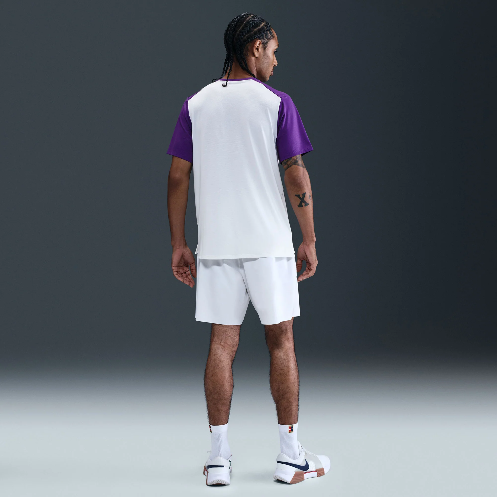 NikeCourt Advantage Men's Dri-FIT Printed Tennis Shirt - Image 5