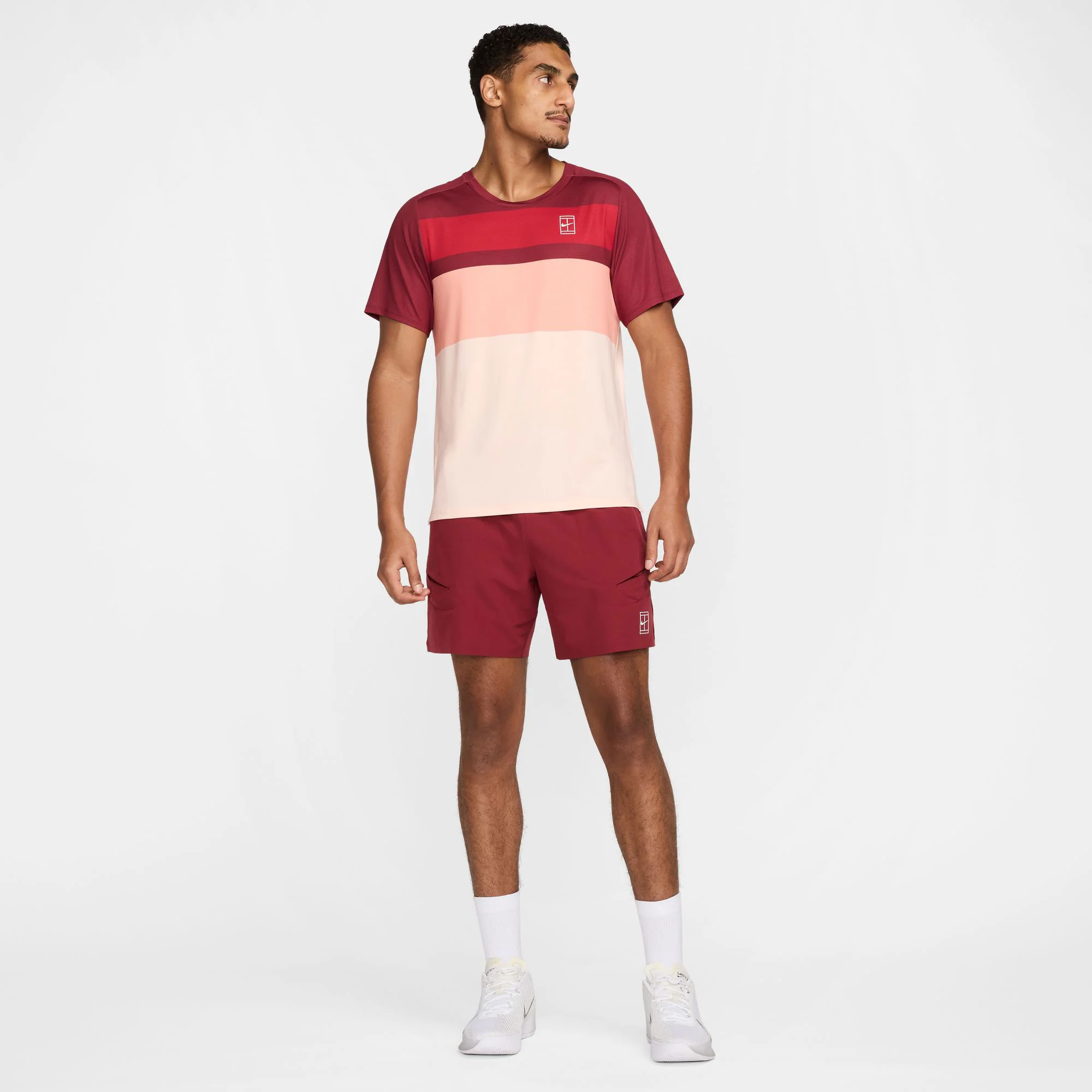 NikeCourt Advantage Men's Dri-FIT Printed Tennis Shirt - Image 5