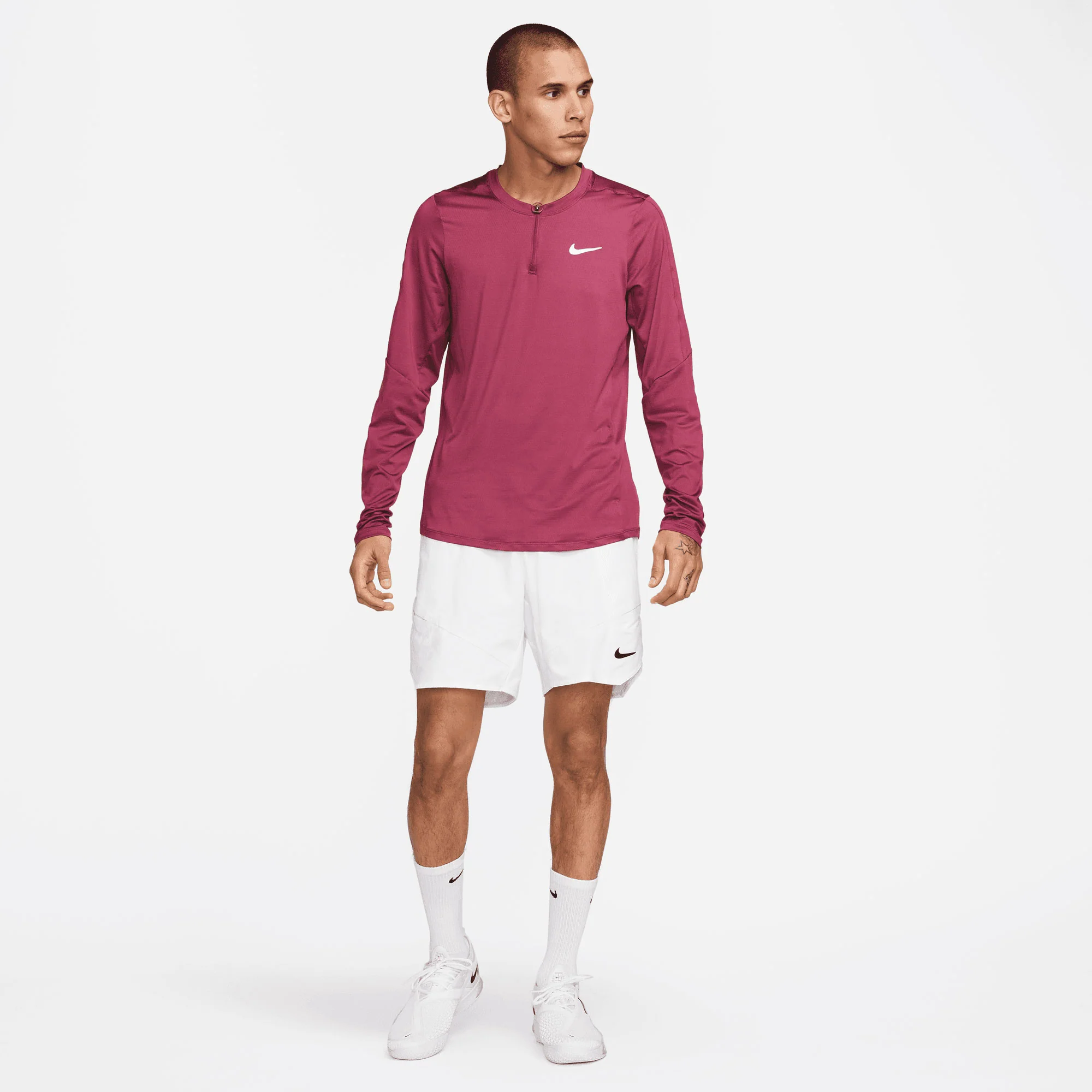 NikeCourt Dri-FIT Advantage Men's Half-Zip Long-Sleeve Tennis Shirt - Image 4
