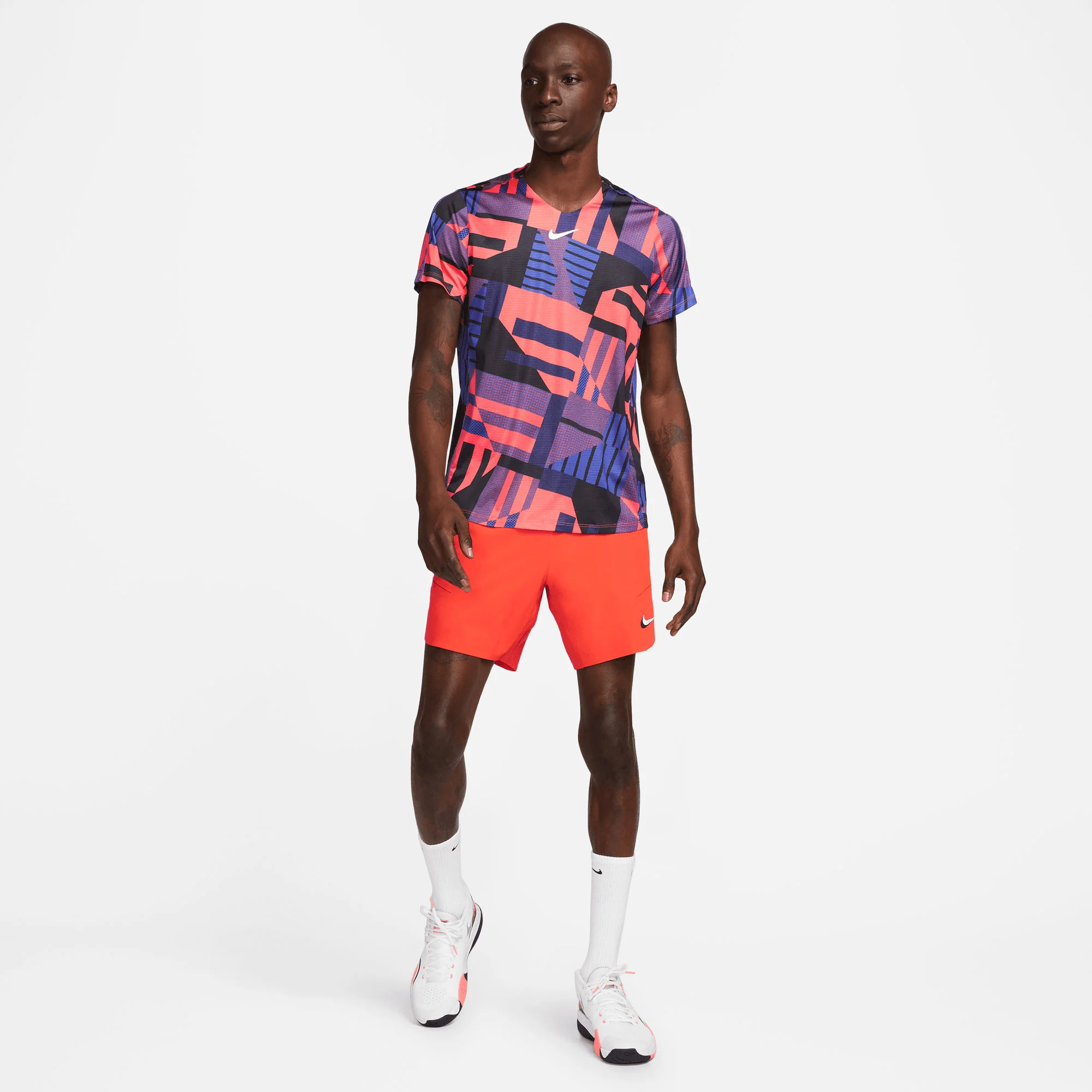 NikeCourt Dri-FIT Advantage Men's Printed Tennis Shirt - Image 4