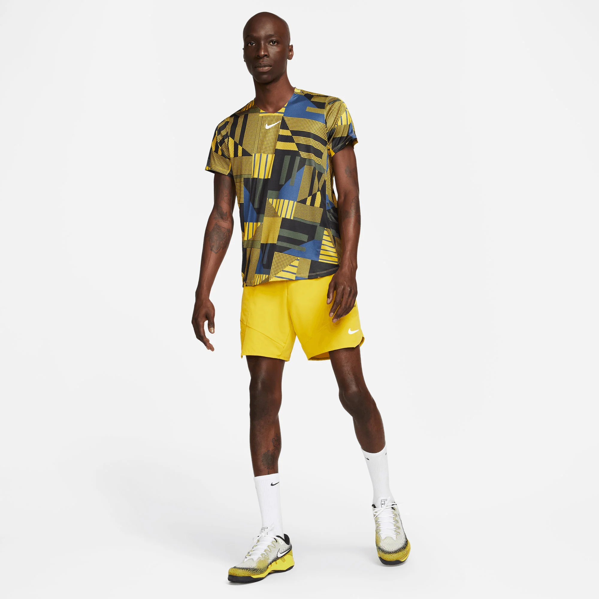 NikeCourt Dri-FIT Advantage Men's Printed Tennis Shirt - Image 4