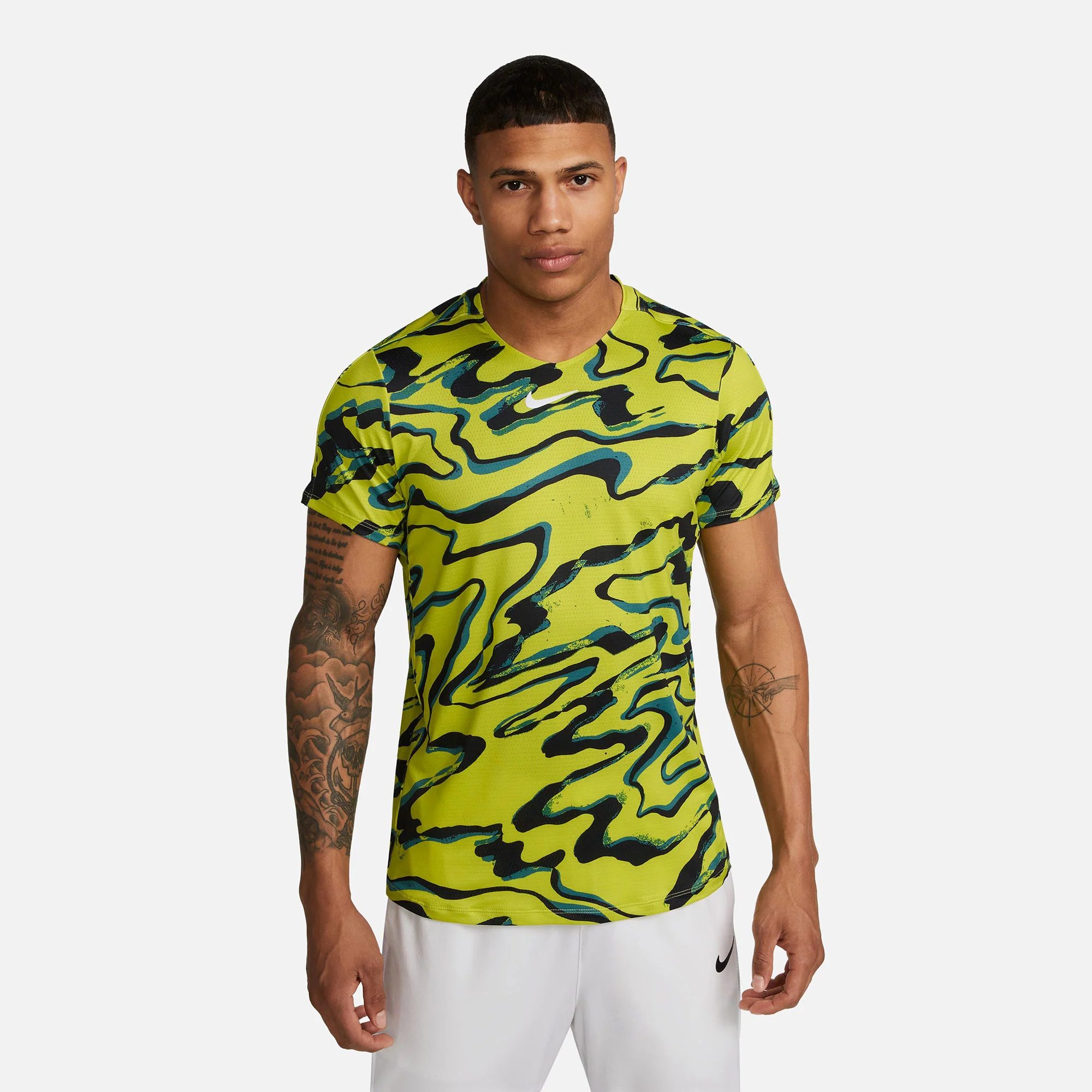 NikeCourt Dri-FIT Advantage Men's Printed Tennis Shirt