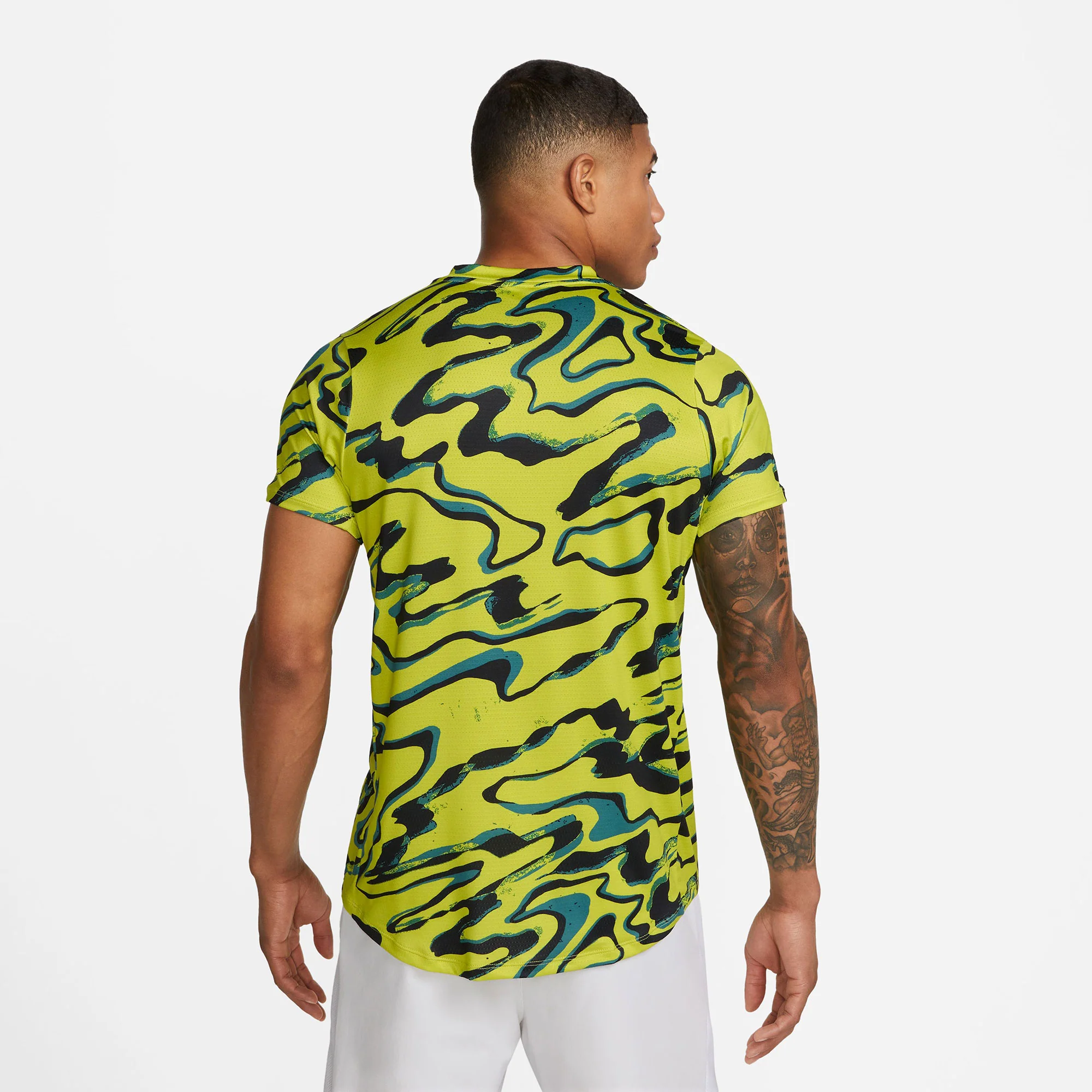 NikeCourt Dri-FIT Advantage Men's Printed Tennis Shirt - Image 2