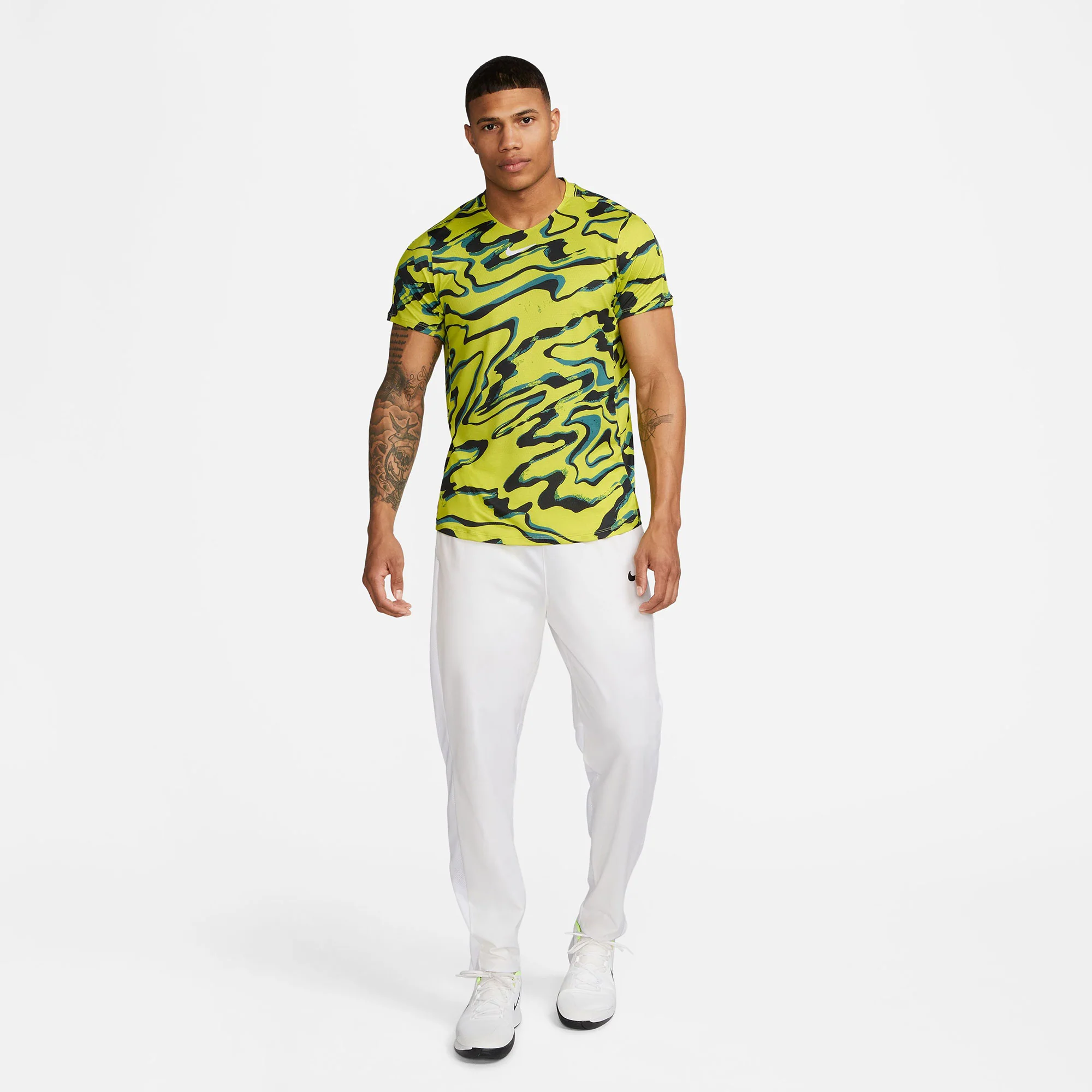 NikeCourt Dri-FIT Advantage Men's Printed Tennis Shirt - Image 5