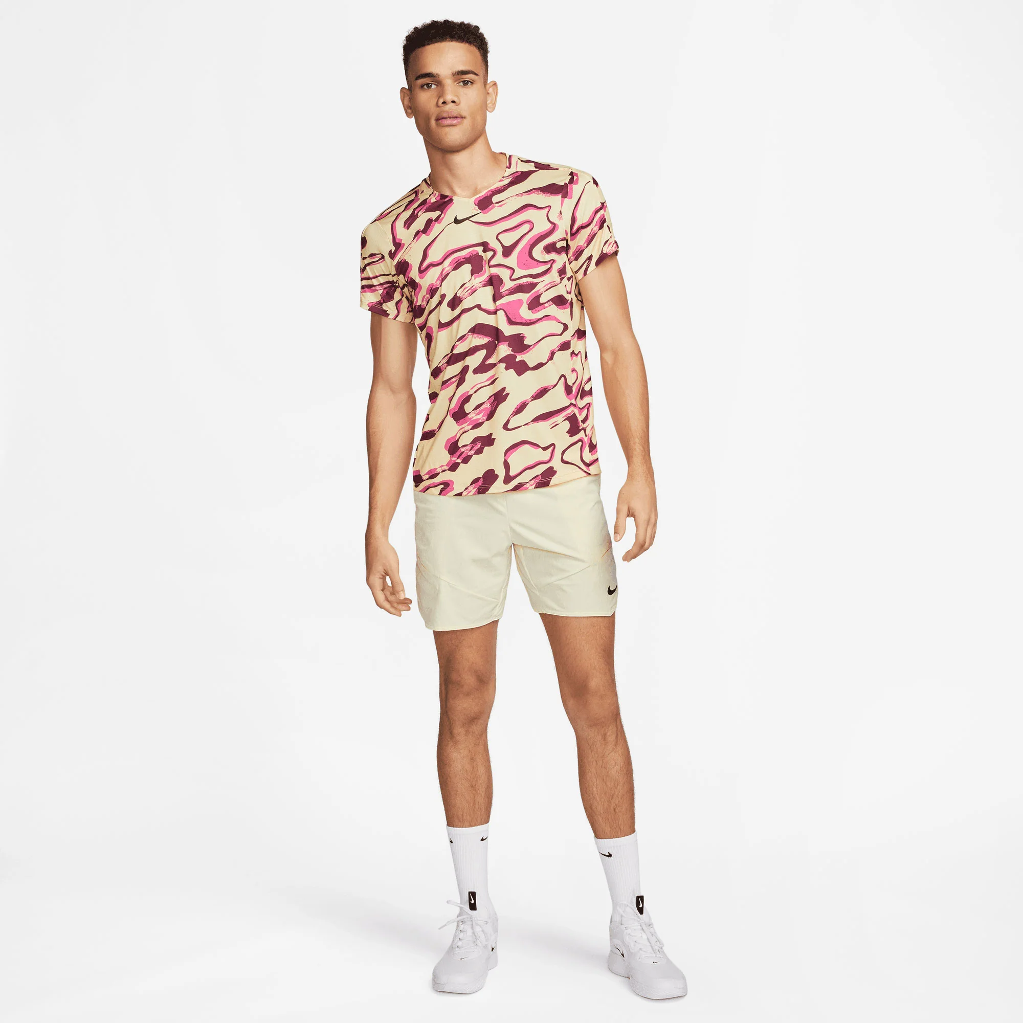 NikeCourt Dri-FIT Advantage Men's Printed Tennis Shirt - Image 5