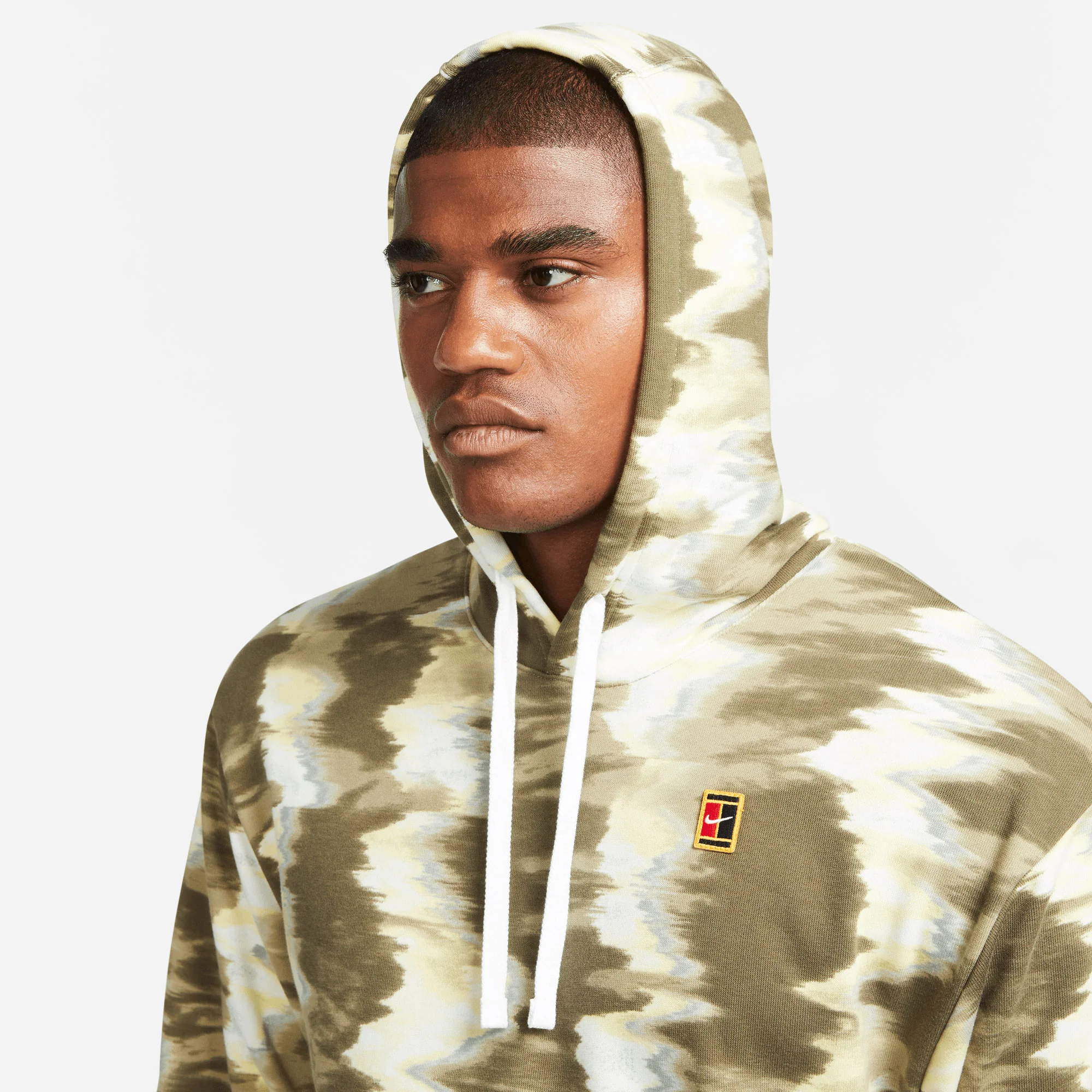 NikeCourt Dri-FIT Heritage Men's Fleece Printed Tennis Hoodie - Image 5