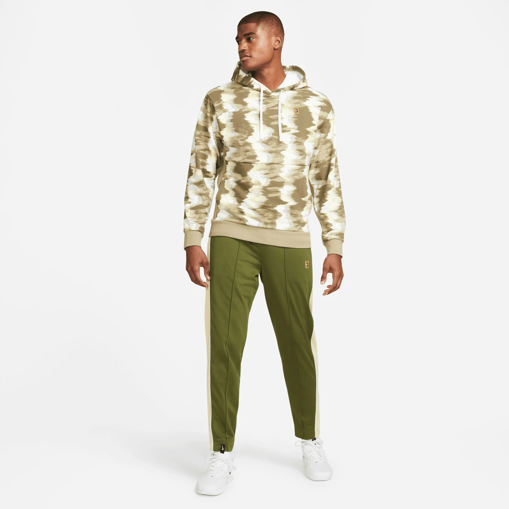 NikeCourt Dri-FIT Heritage Men's Fleece Printed Tennis Hoodie - Image 6
