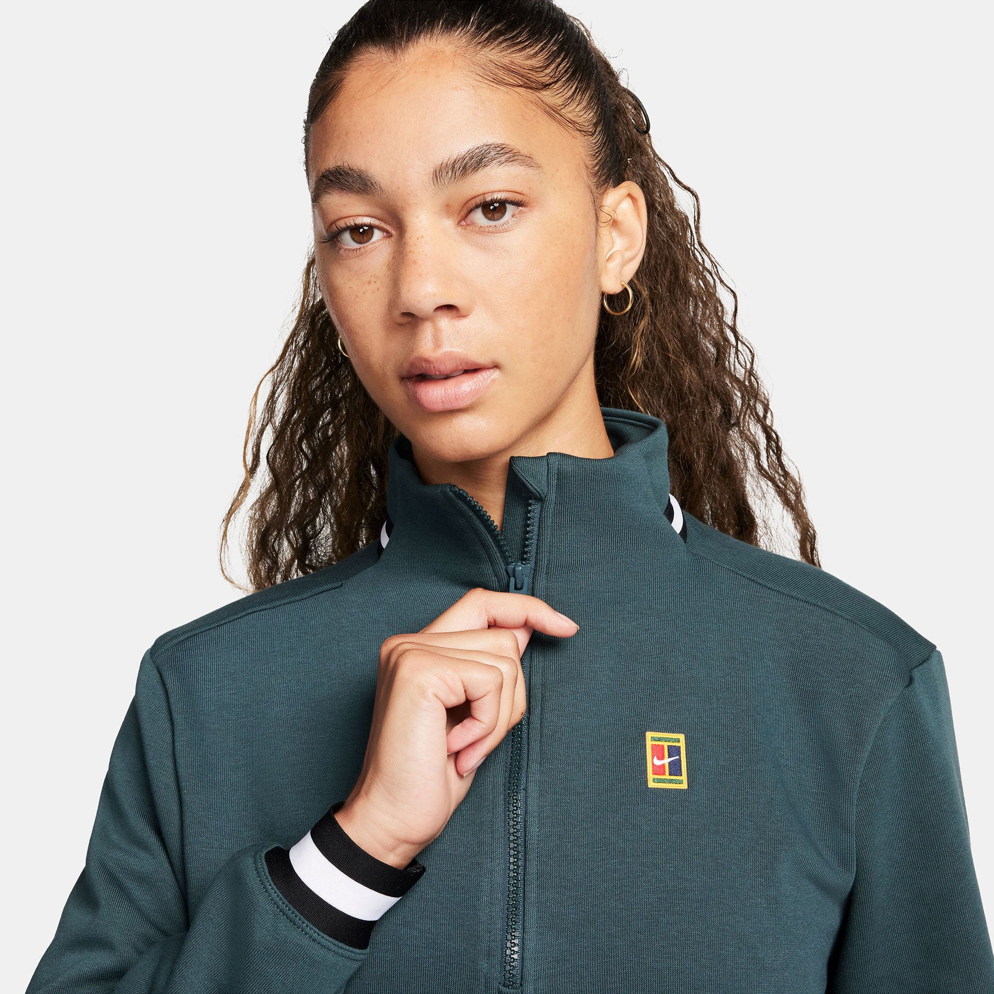 NikeCourt Dri-FIT Heritage Women's Fleece Tennis Top - Image 3