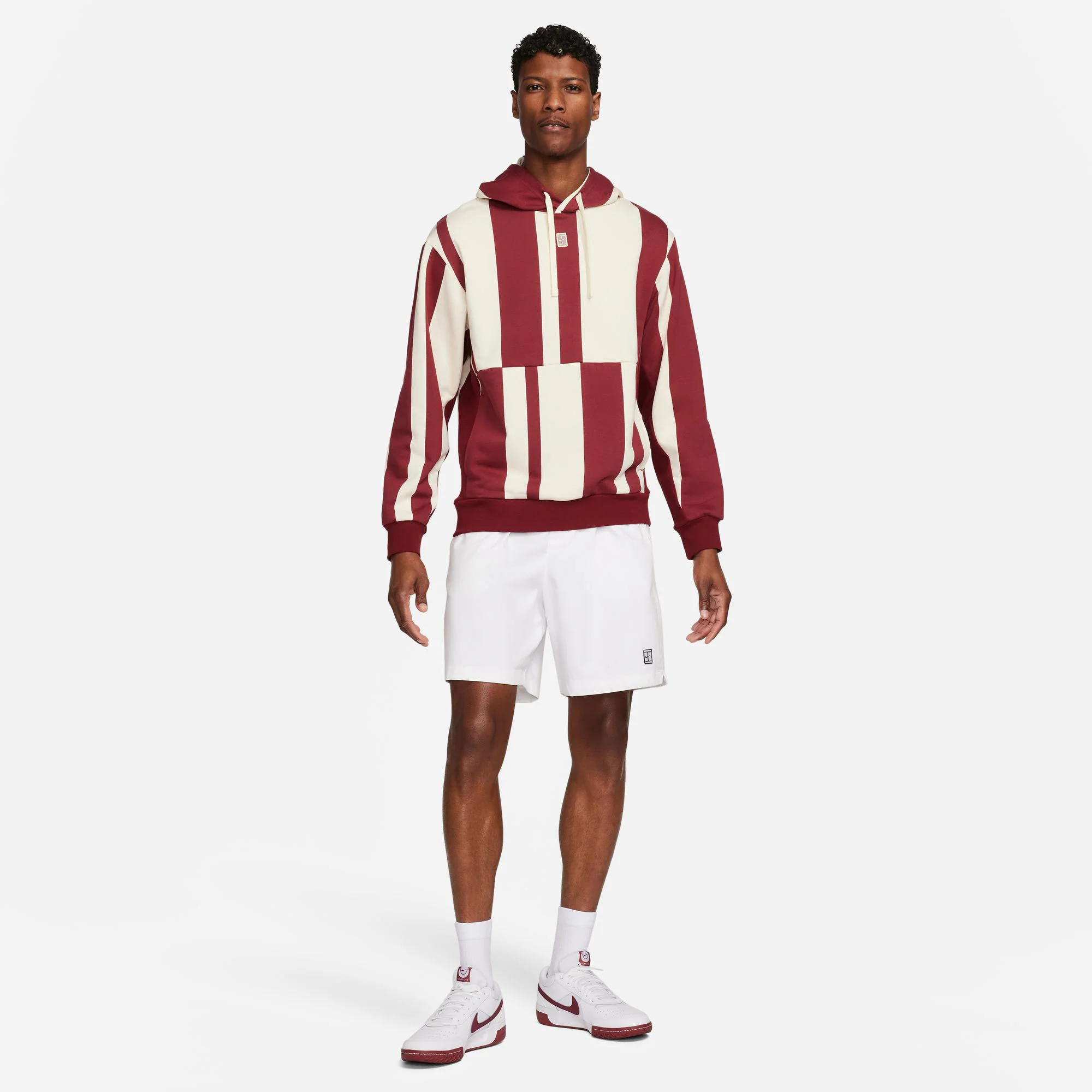 NikeCourt Heritage Men's Dri-FIT Fleece Printed Tennis Hoodie - Image 6
