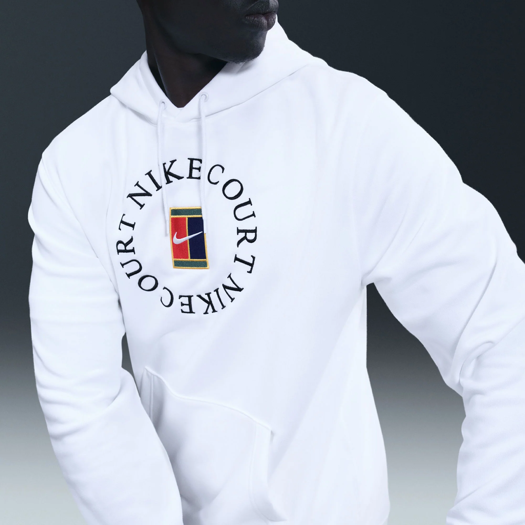 NikeCourt Heritage Men's Fleece Tennis Hoodie - Image 3