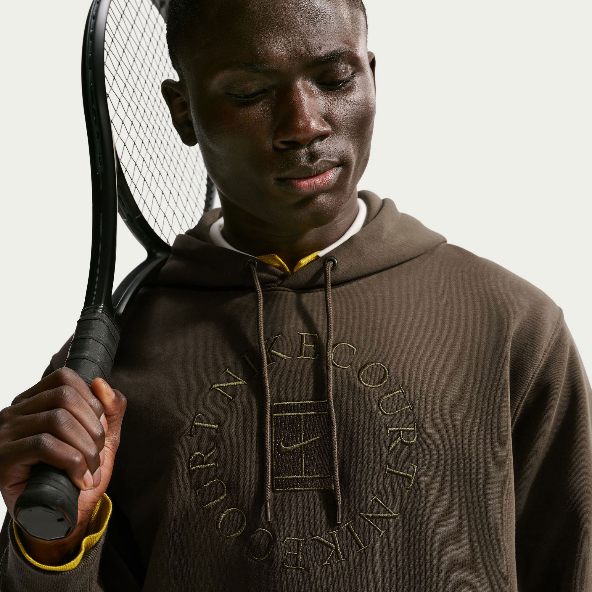 NikeCourt Heritage Men's Fleece Tennis Hoodie - Image 3