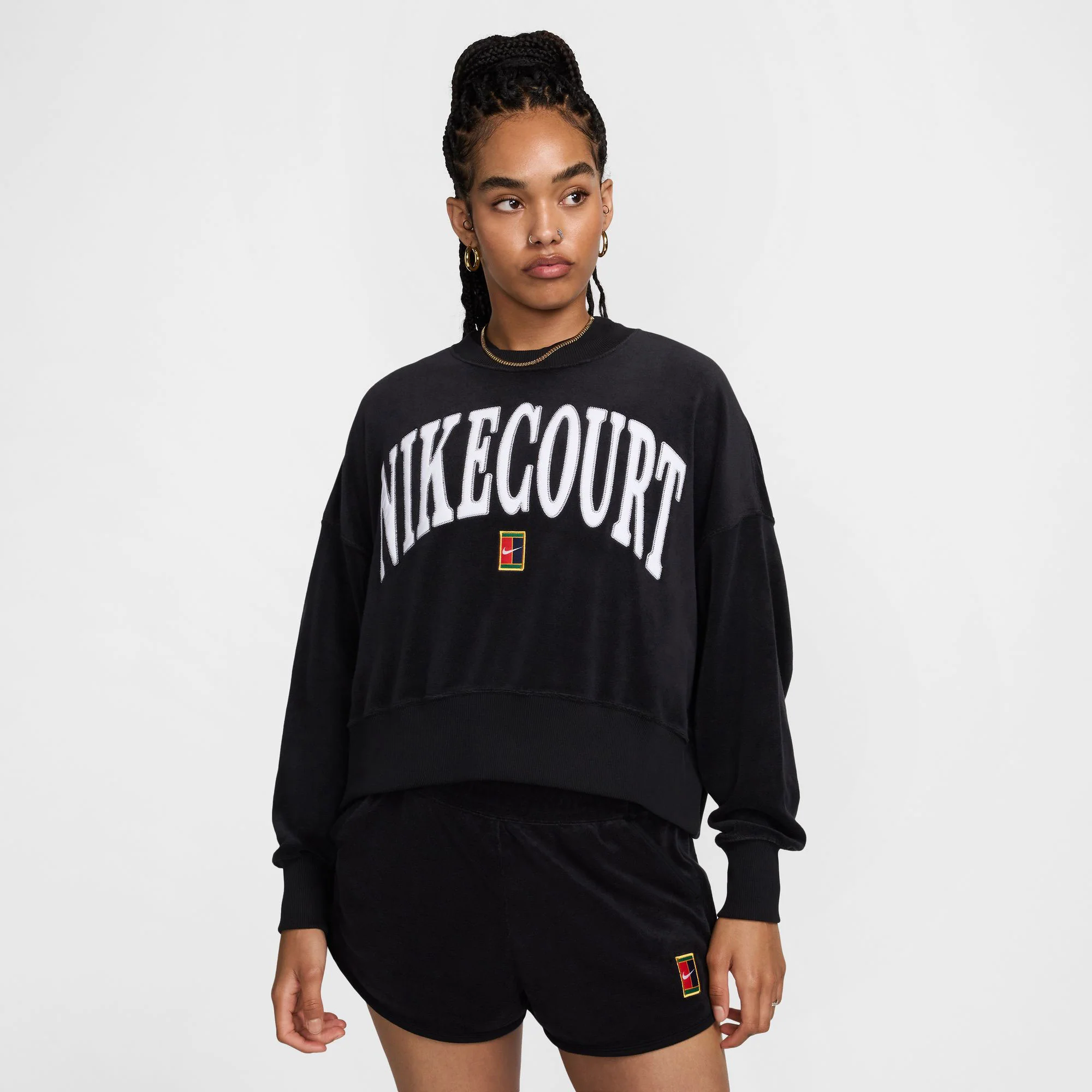 NikeCourt Heritage Women's Oversized Graphic Tennis Sweater