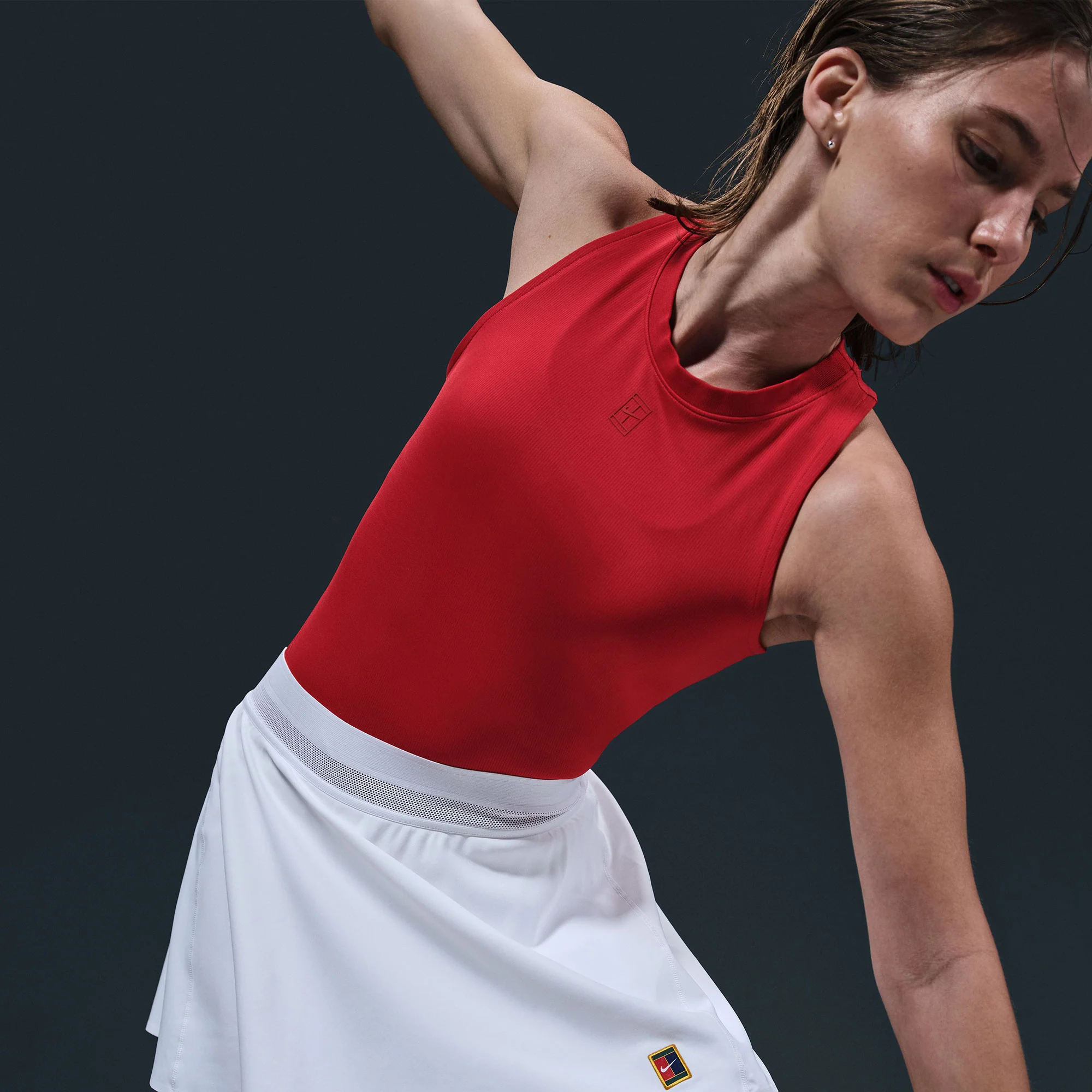 NikeCourt Slam London Women's Dri-FIT High-Waisted Tennis Skirt - Image 5