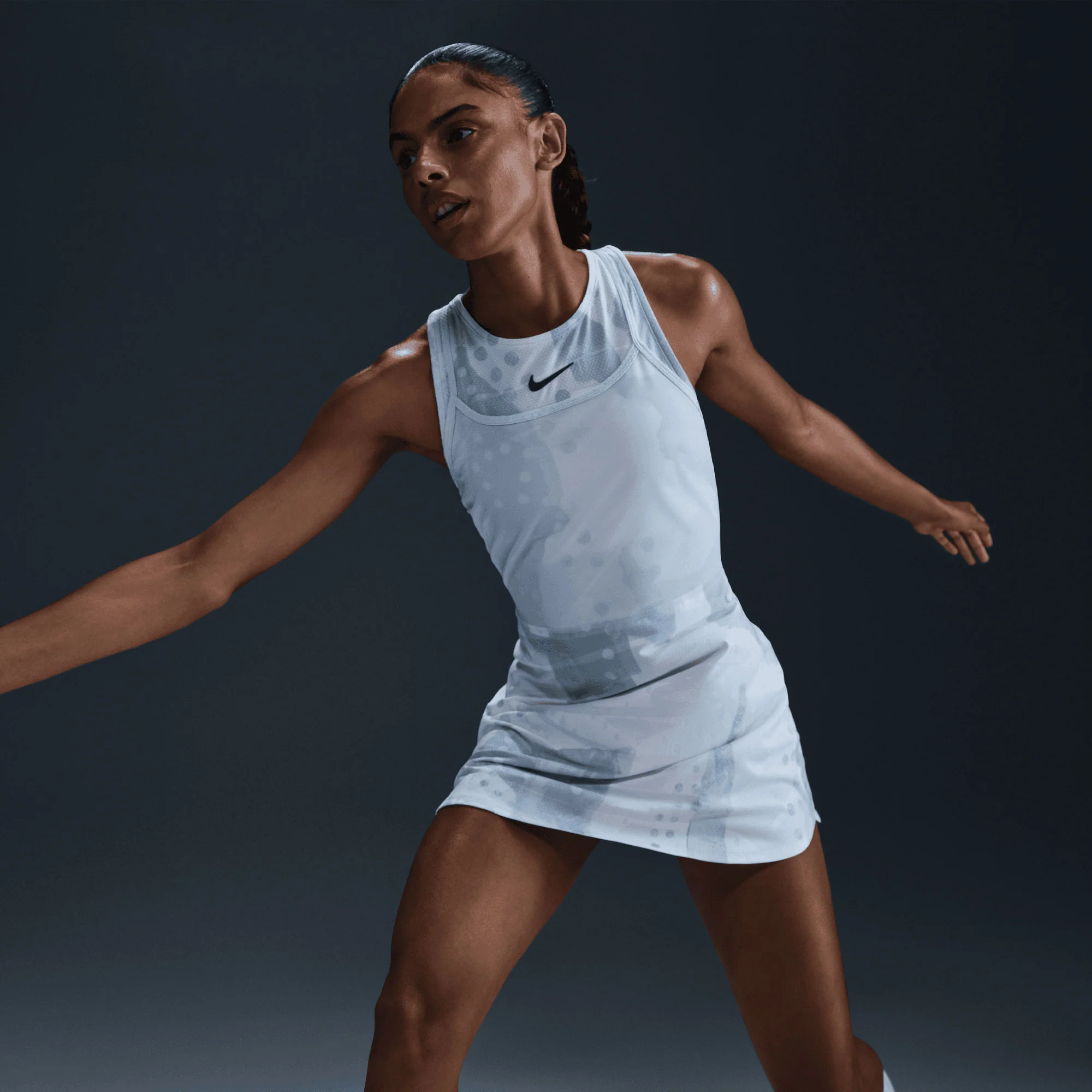 NikeCourt Slam Melbourne Women's Dri-FIT Printed Tennis Dress - Image 5