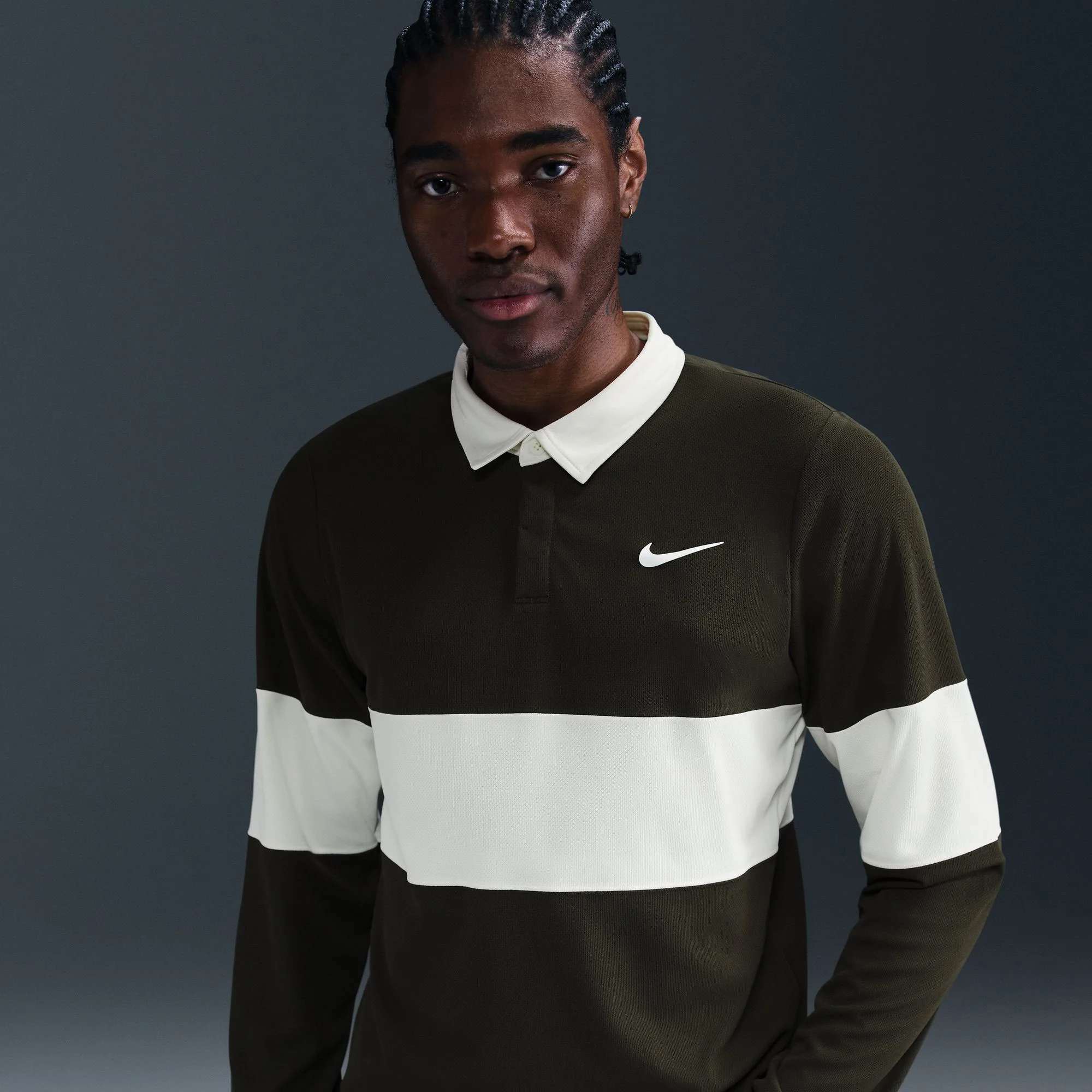 NikeCourt Slam RG Men's Dri-FIT Long Sleeve Tennis Polo