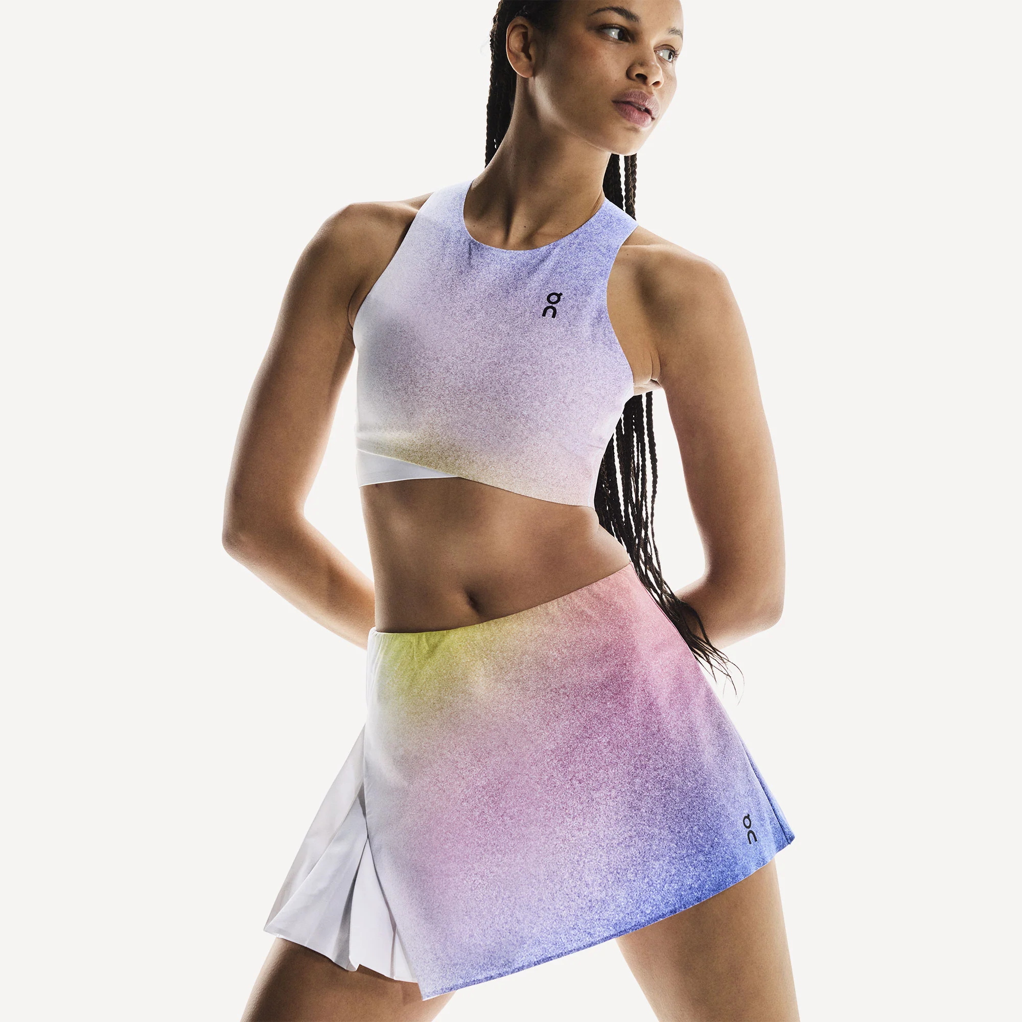 On Court Women's Side Pleat Tennis Skirt - Image 3