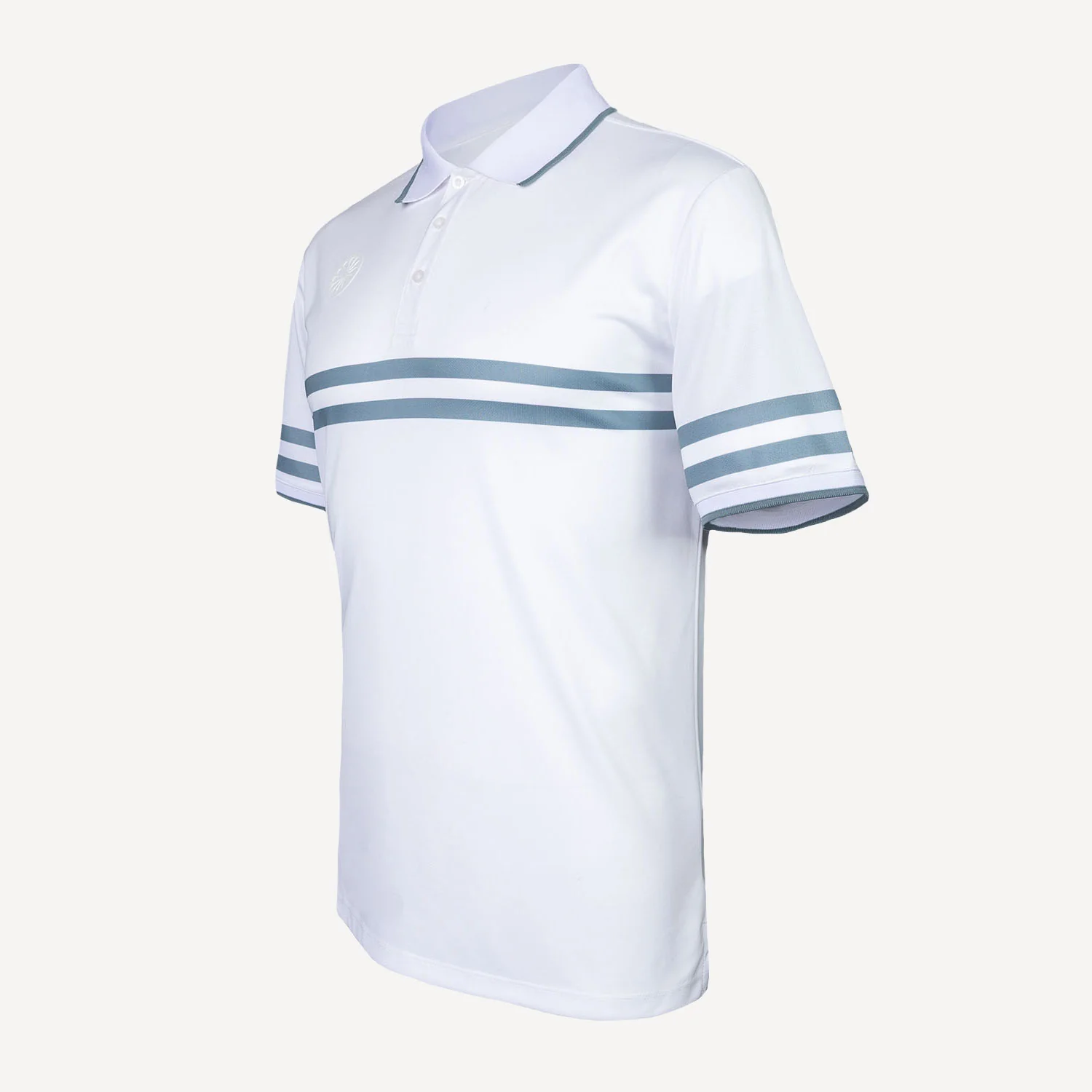 The Indian Maharadja Men's Printed Stripe Tennis Polo - Image 4
