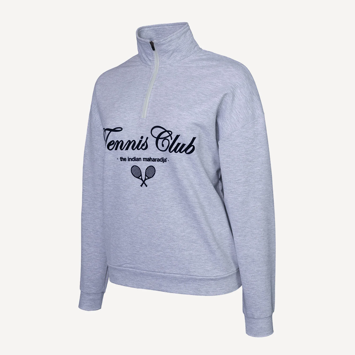 The Indian Maharadja Women's Half-Zip Tennis Sweater - Image 4