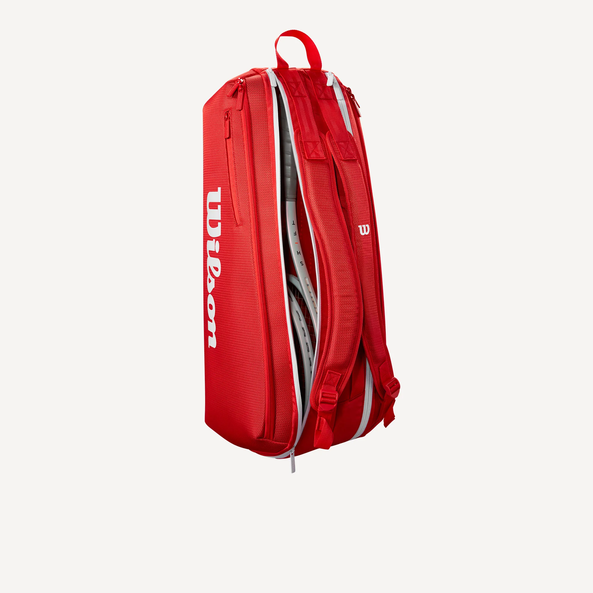 Wilson Super Tour Red 6 Racket Tennis Bag - Image 4