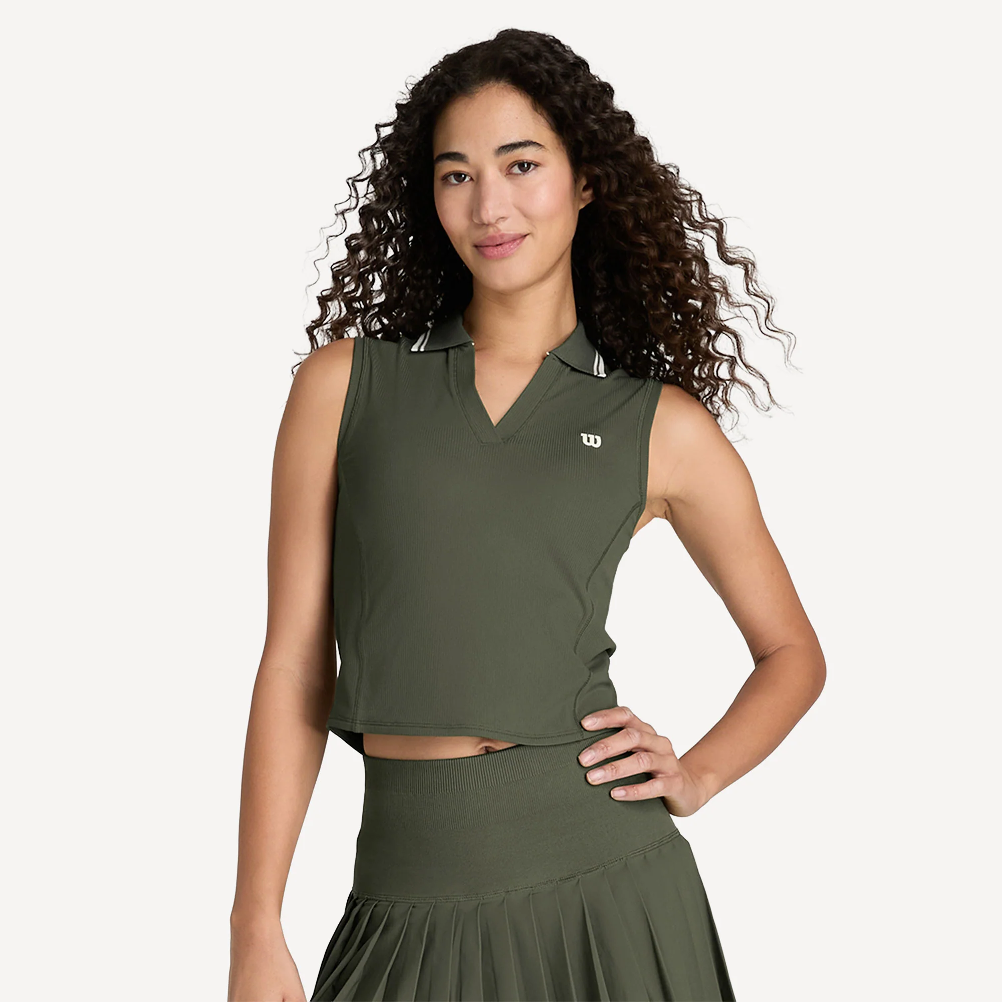Wilson Women's Rib Sleeveless Tennis Polo