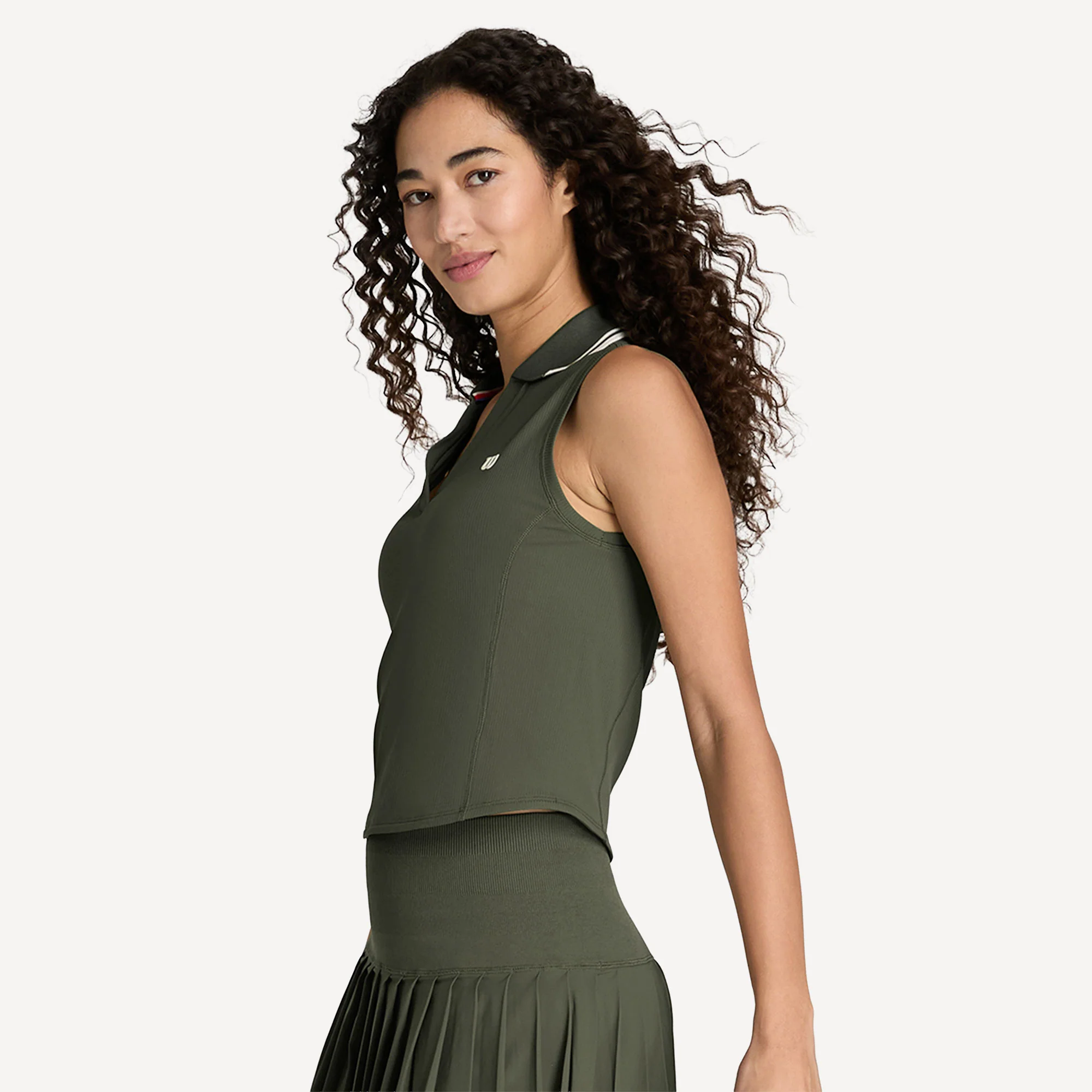 Wilson Women's Rib Sleeveless Tennis Polo - Image 3